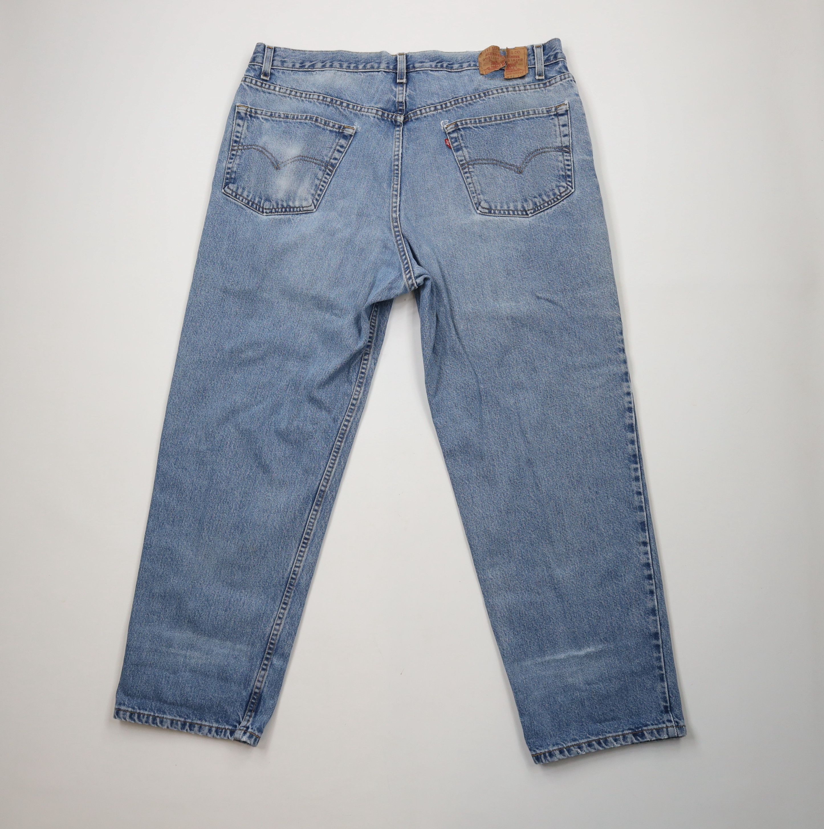 Levi's × Vintage Vintage 90s Levis 550 Relaxed Fit Denim Jeans Blue Cotton Size US 42 / EU 58 - 11 Thumbnail