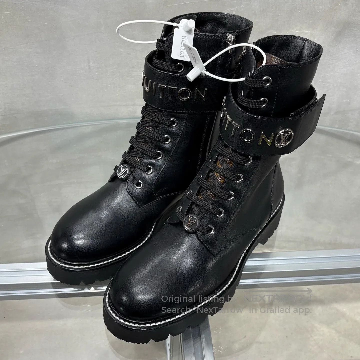 Louis Vuitton Louis Vuitton Territory Black logo Martin boots Size US 7.5 / IT 37.5 - 1 Thumbnail