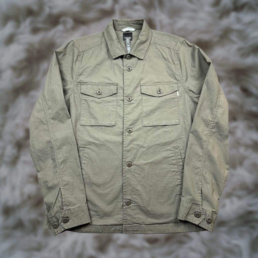 Vuori Vuori Shirt Jacket Olive Green Ripstop Button Size US L / EU 52-54 / 3 - 1 Thumbnail
