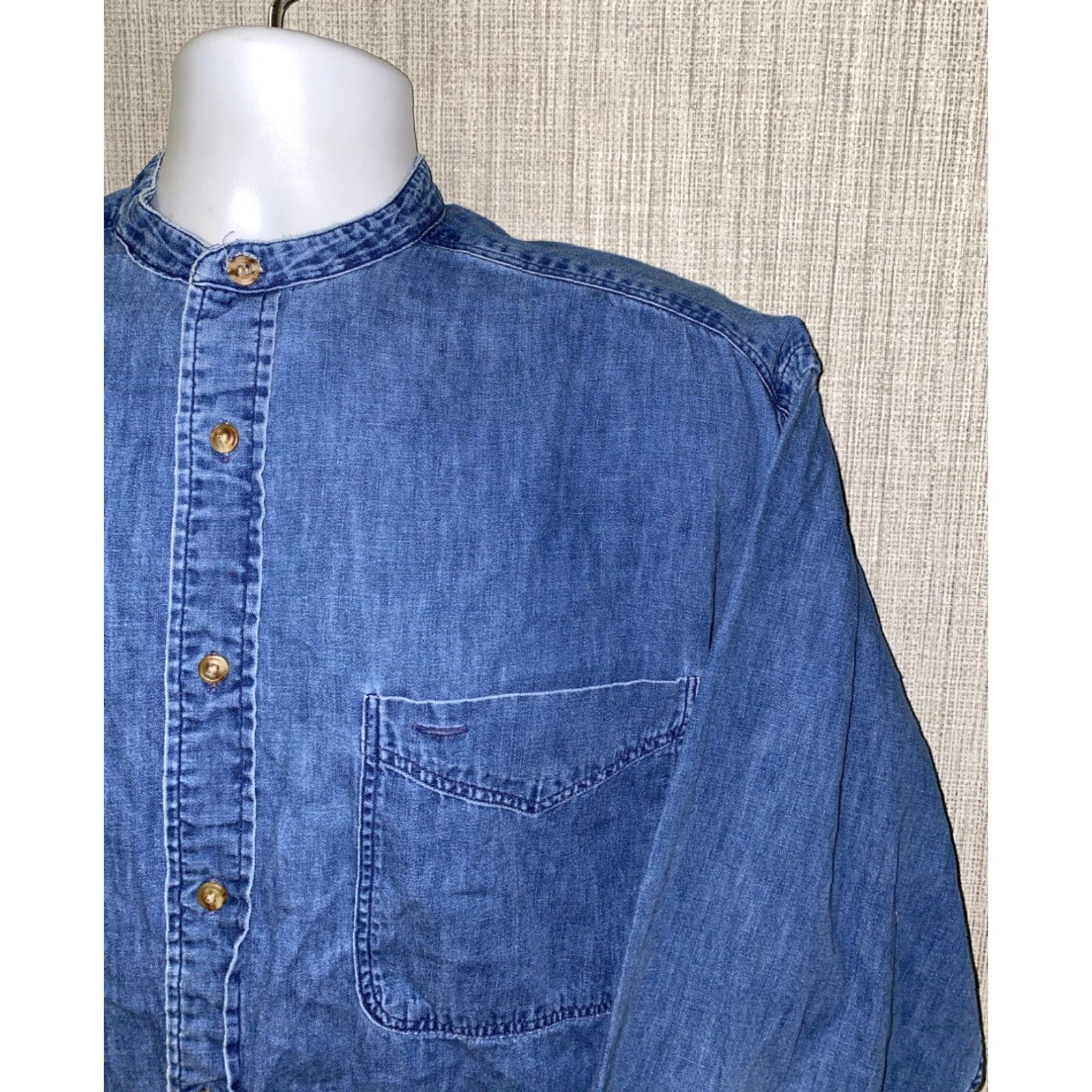 Vintage Cartwright And Danewell Men's Blue Cotton Long Sleeve Button-Up Shirt Size L Casual Size US L / EU 52-54 / 3 - 2 Thumbnail
