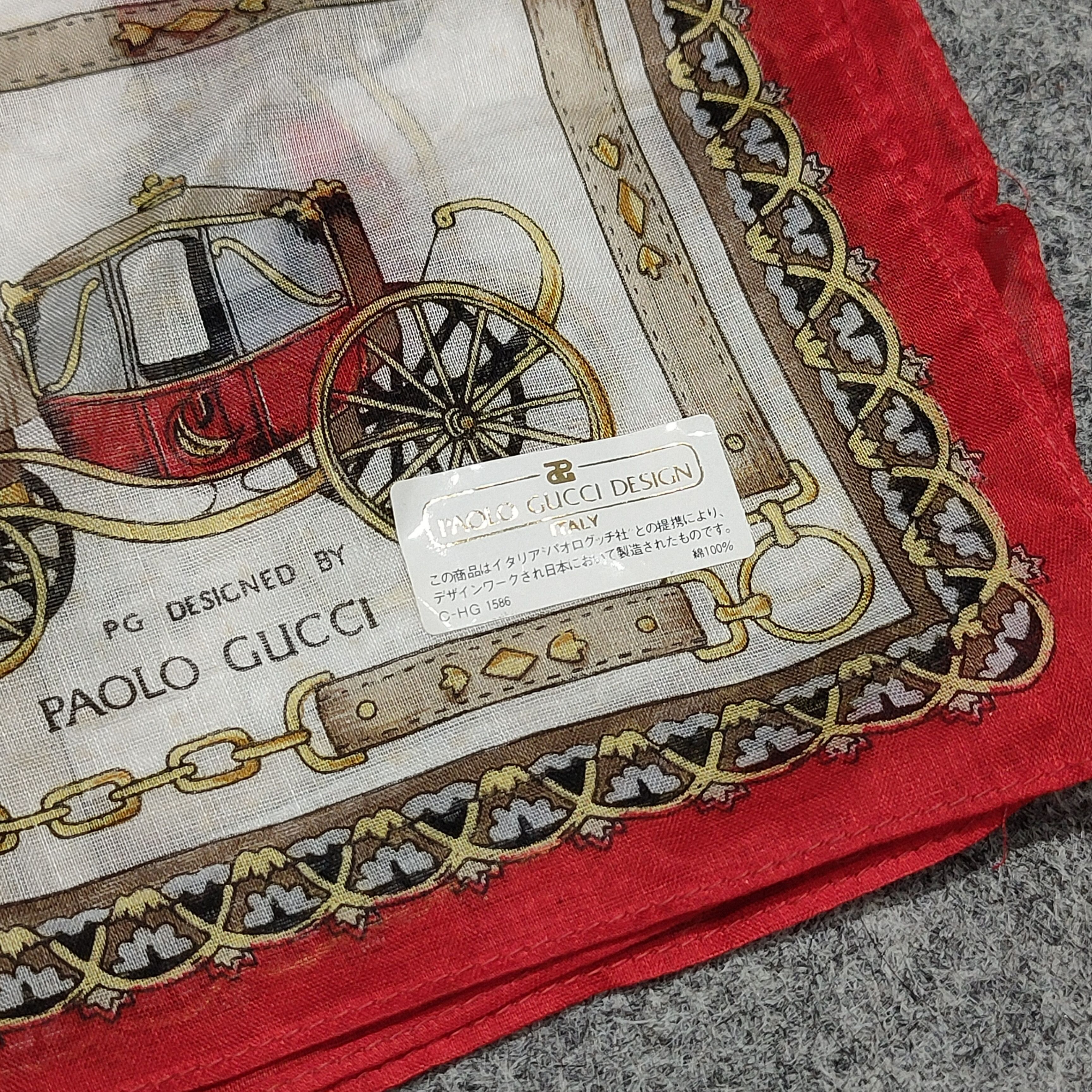 Paolo Gucci 🔥PAOLO GUCCI Handkerchief Size ONE SIZE - 3 Thumbnail