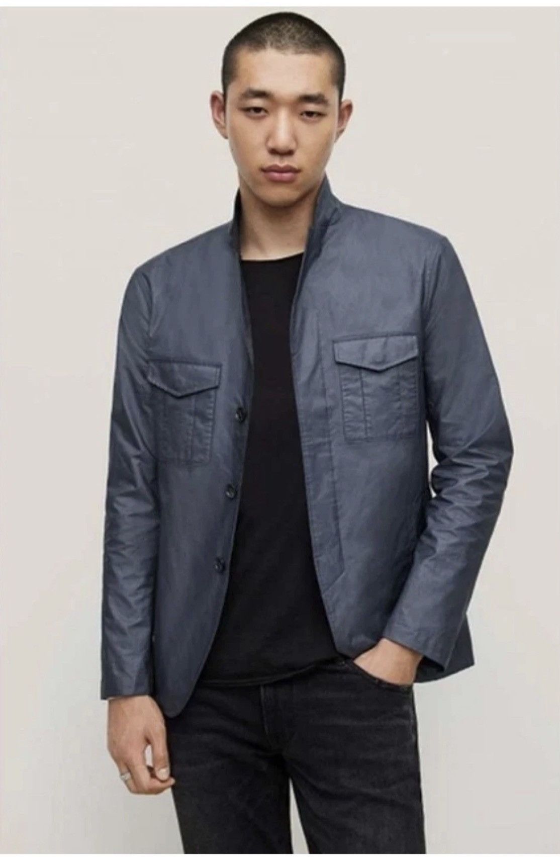 John Varvatos Three-Button Hidden-Placket Jacket EU 54 usa 44 Size US L / EU 52-54 / 3 - 1 Thumbnail