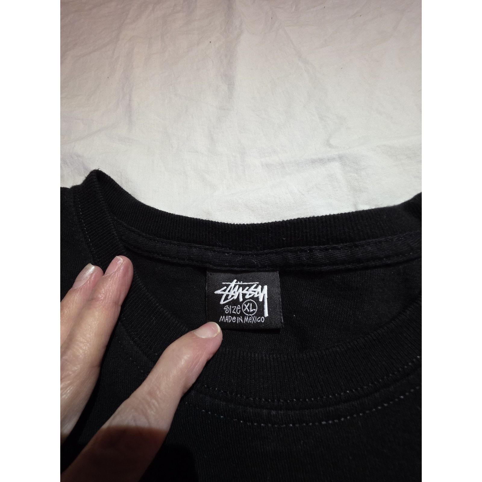 Stussy Stüssy City Seal Mens Short Sleeve Black T-shirt Size XL Size US XL / EU 56 / 4 - 3 Thumbnail