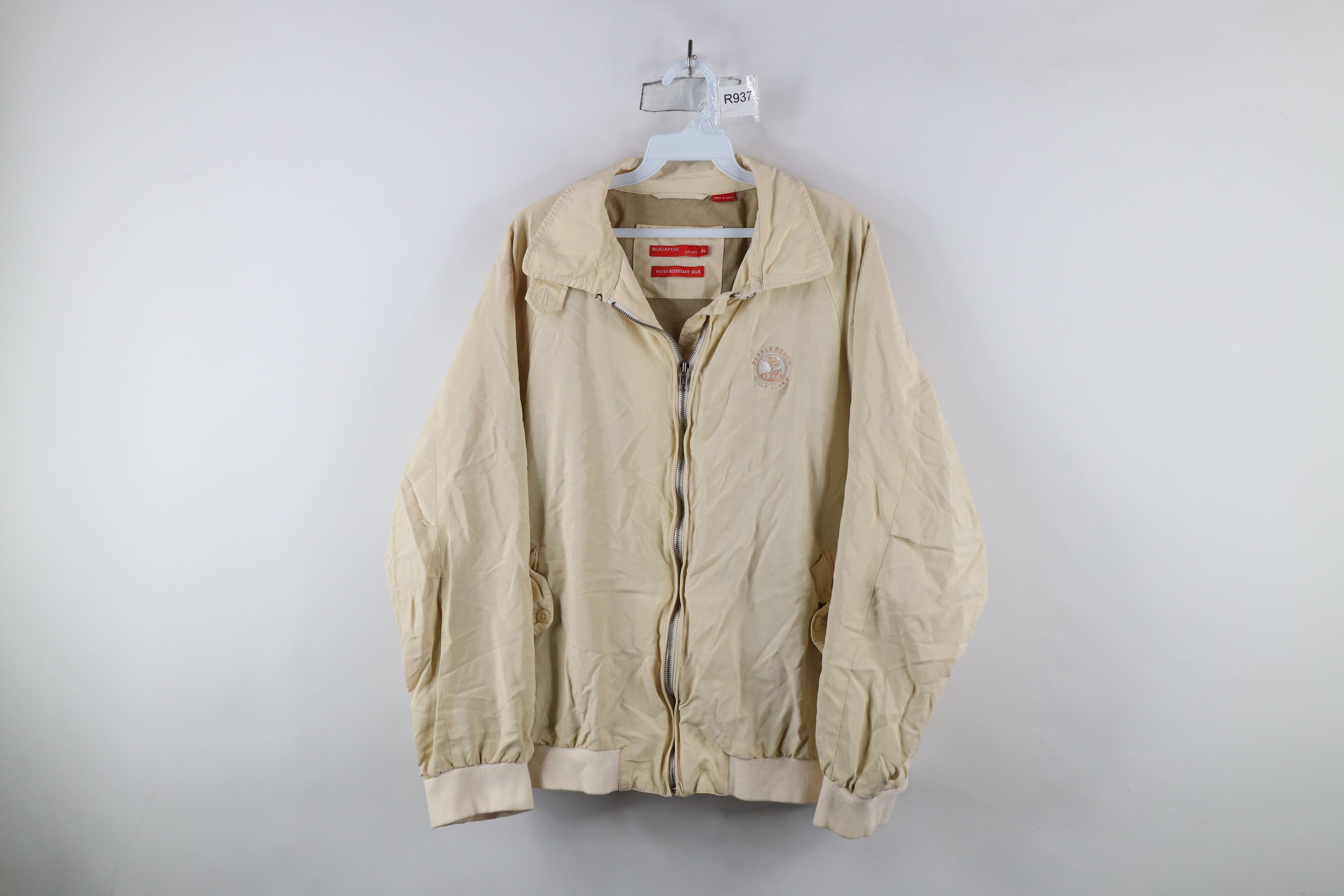 Vintage Vintage Bugatchi Uomo Beach Golf Links Silk Bomber Jacket Size US XL / EU 56 / 4 - 1 Thumbnail