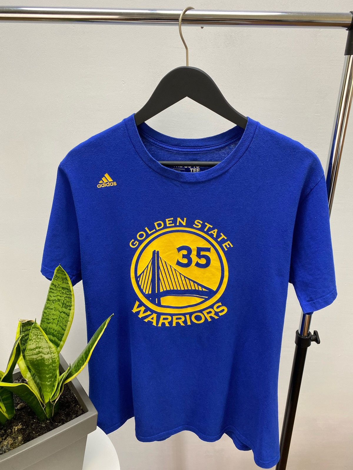 Adidas × NBA Adidas Golden State Warriors #35 Kevin Durant T Shirt Size US L / EU 52-54 / 3 - 7 Thumbnail