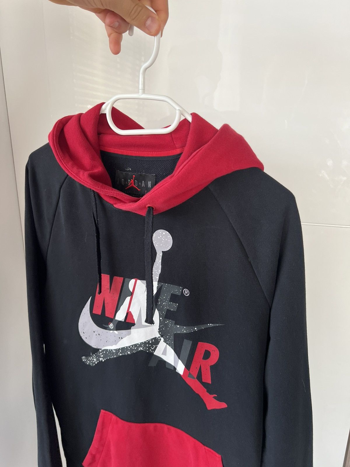 Jordan Brand Nike Air Jordan Jumpman Big Logo Red/Black Drill Y2k Hoodie Size US M / EU 48-50 / 2 - 9 Thumbnail