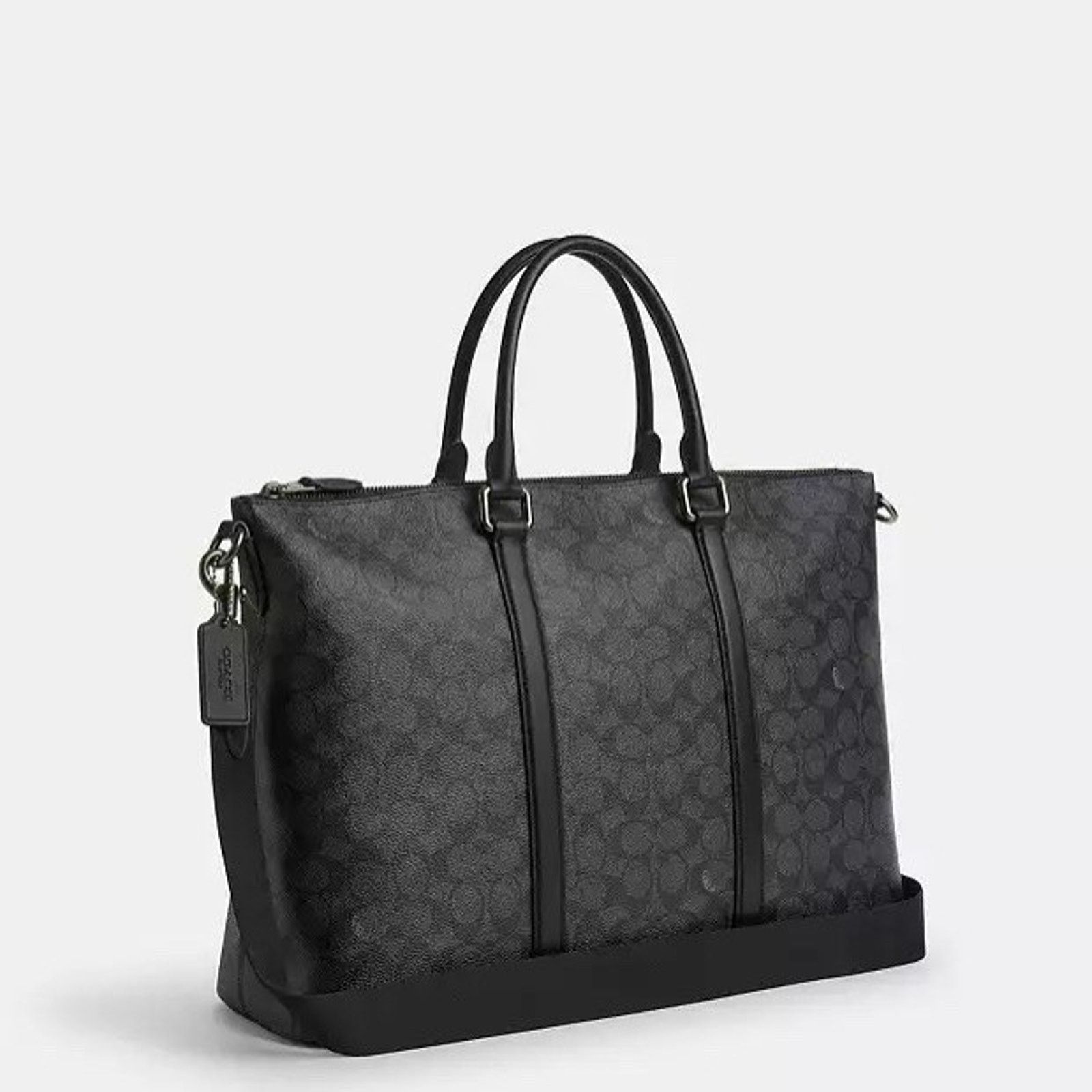 Coach NWT COACH Caleb Work Bag CY770 Gunmetal/Charcoal/Black Size ONE SIZE - 6 Thumbnail