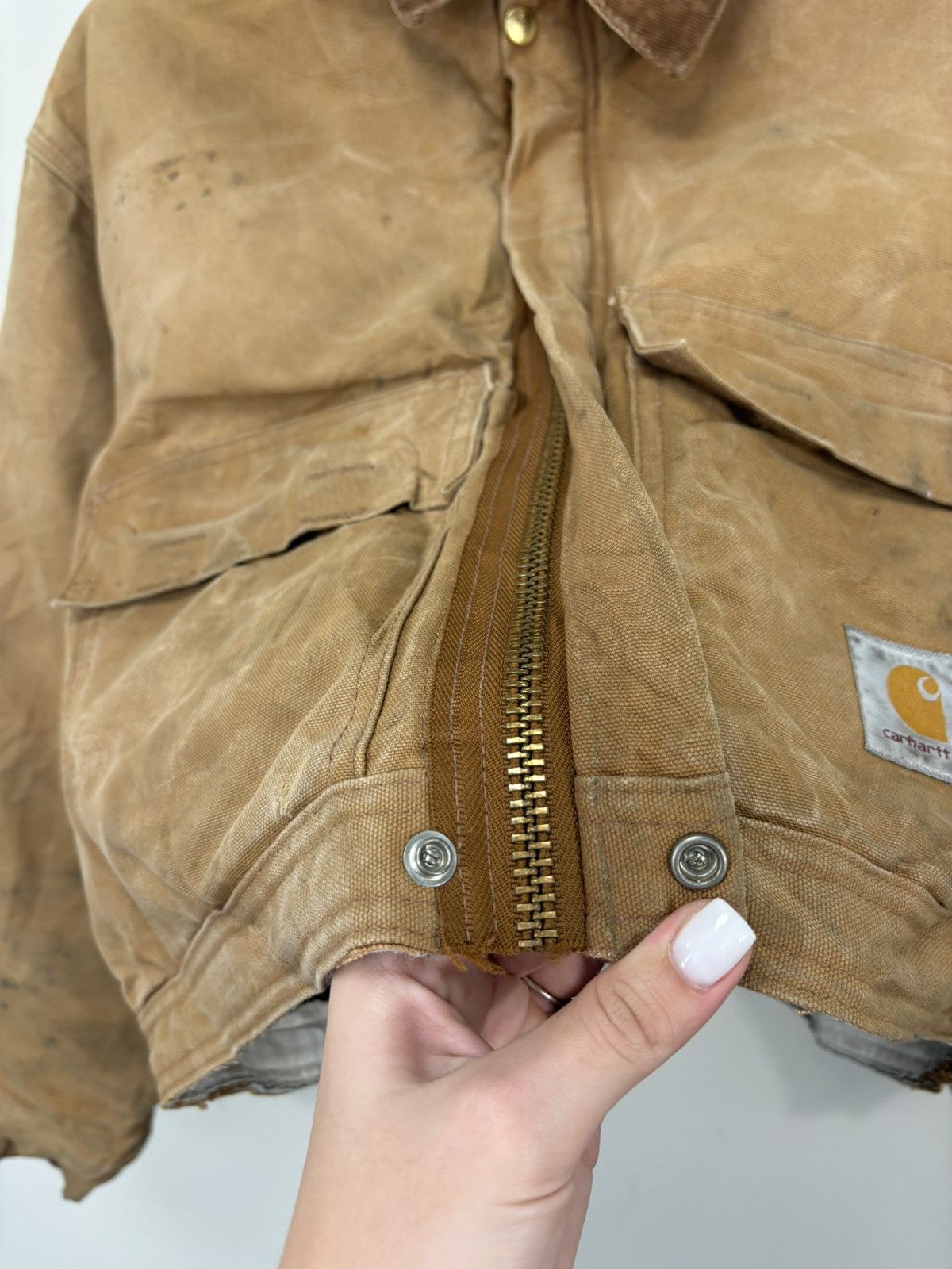 Carhartt Vintage Carhartt Made In Usa Y2K Hype Boxy Cropped Jacket Size US M / EU 48-50 / 2 - 13 Thumbnail