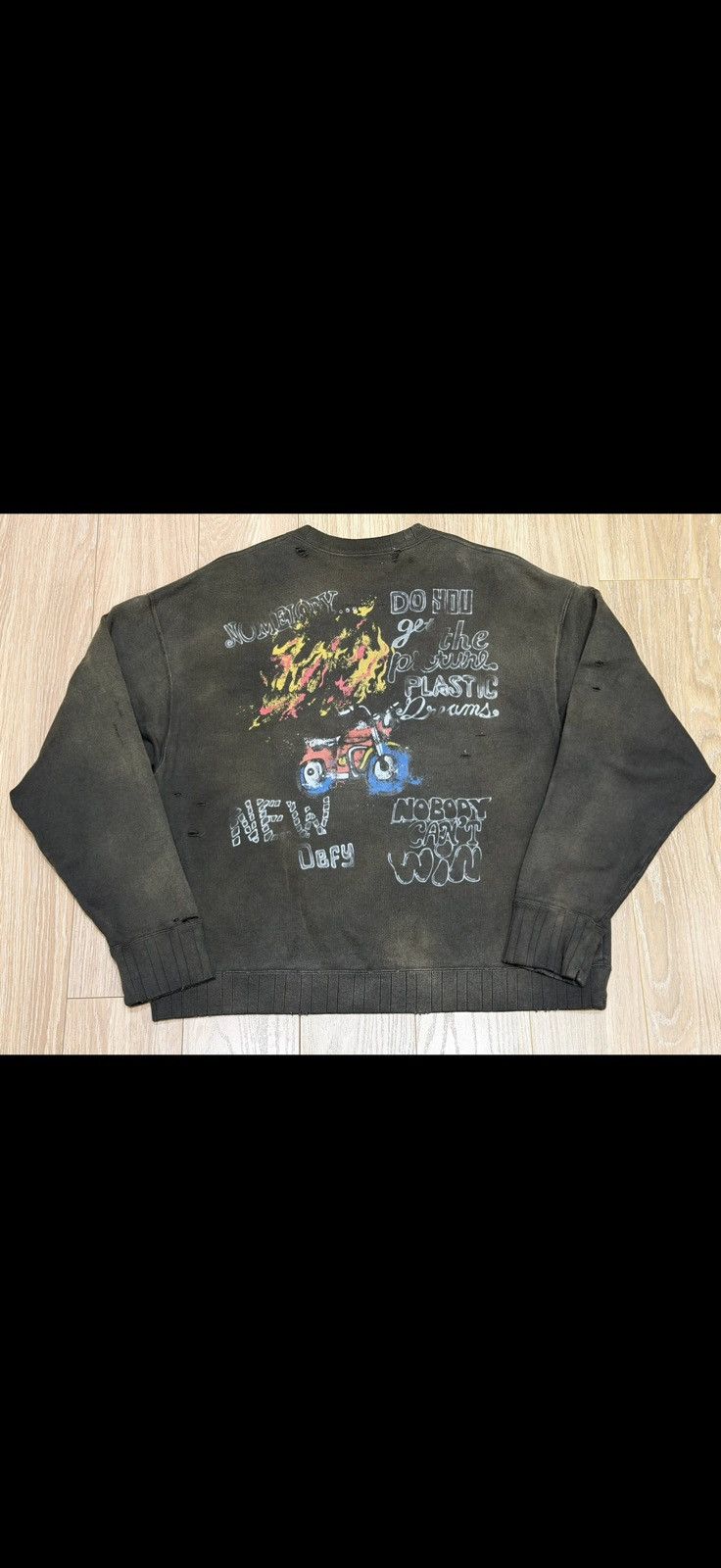 Maison MIHARA YASUHIRO Maison Mihara Yasuhiro Distressed Sweatshirt Size US L / EU 52-54 / 3 - 5 Thumbnail