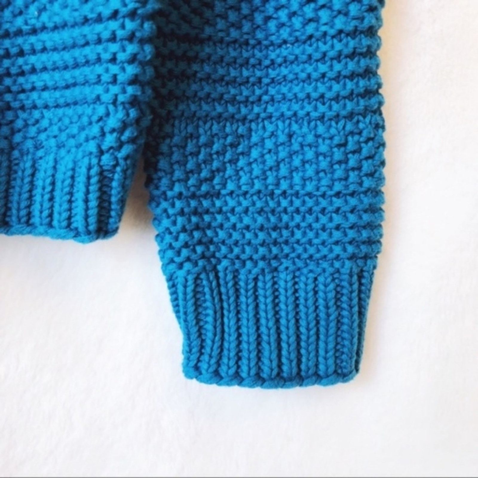 Loft LOFT Blue Stitch Stripe Sweater Size S / US 4 / IT 40 - 3 Thumbnail