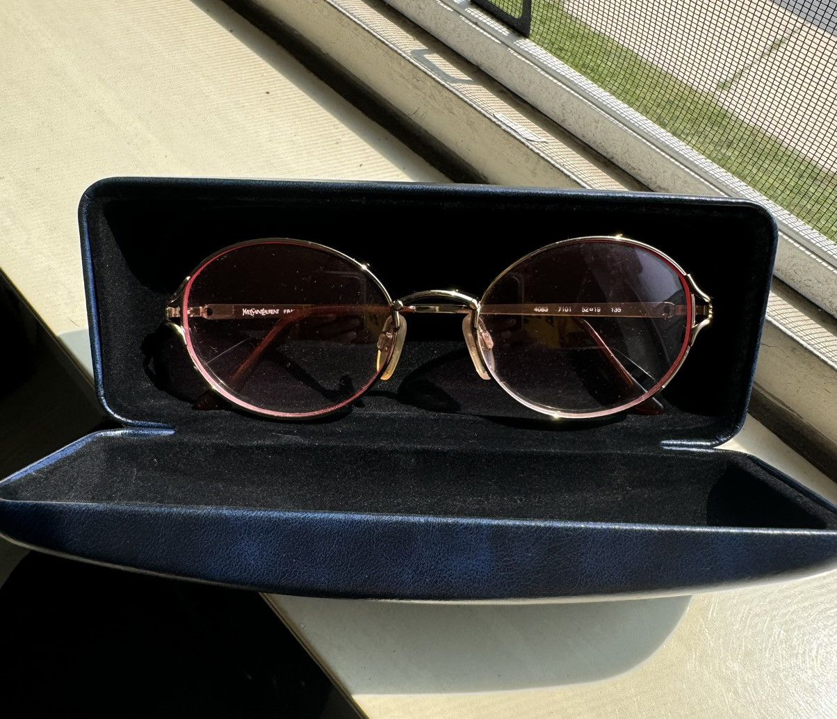 Yves Saint Laurent Vintage Yves Saint Laurent Pink Frames Size ONE SIZE - 6 Thumbnail