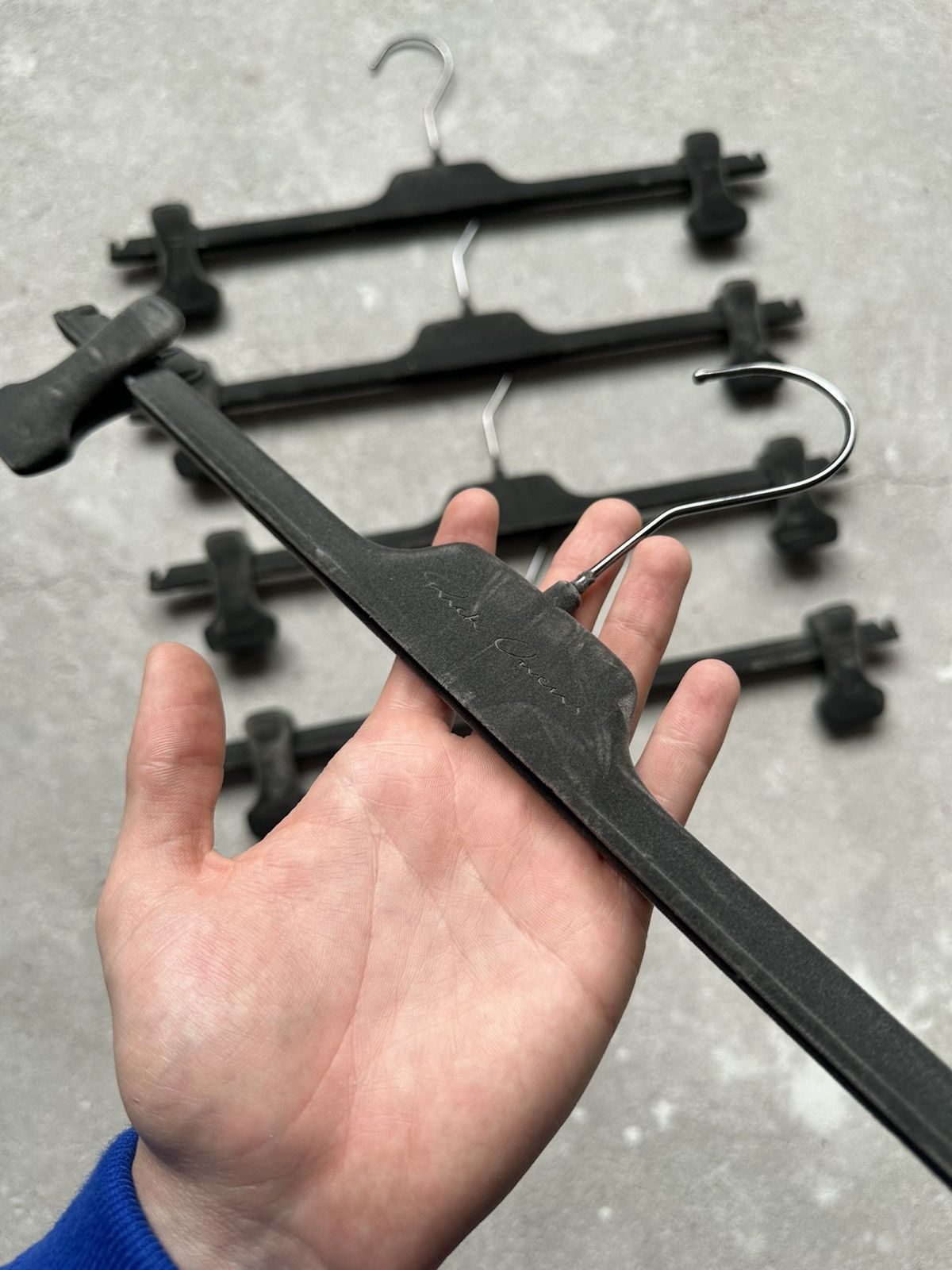 Rick Owens Rick Owens Velour Pant Hangers 5x Size ONE SIZE - 8 Thumbnail