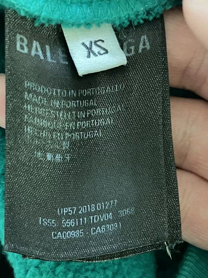 Balenciaga Balenciaga Lake Blue Wheat Pattern Hoodie Size US XS / EU 42 / 0 - 3 Thumbnail