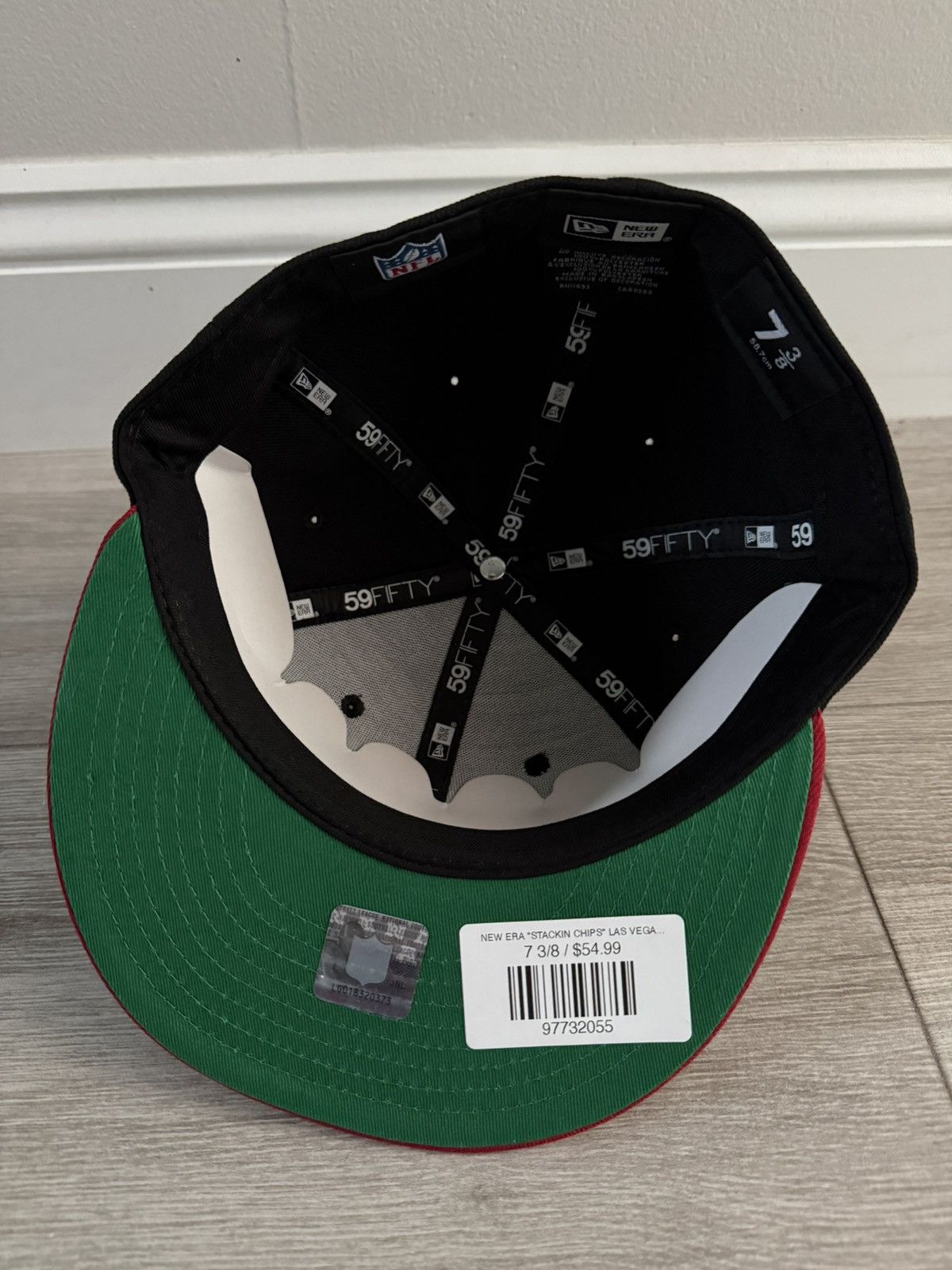 New Era Las Vegas Raiders New Era Stackin Chips Black Red Sz 7 3/8 Size ONE SIZE - 7 Thumbnail