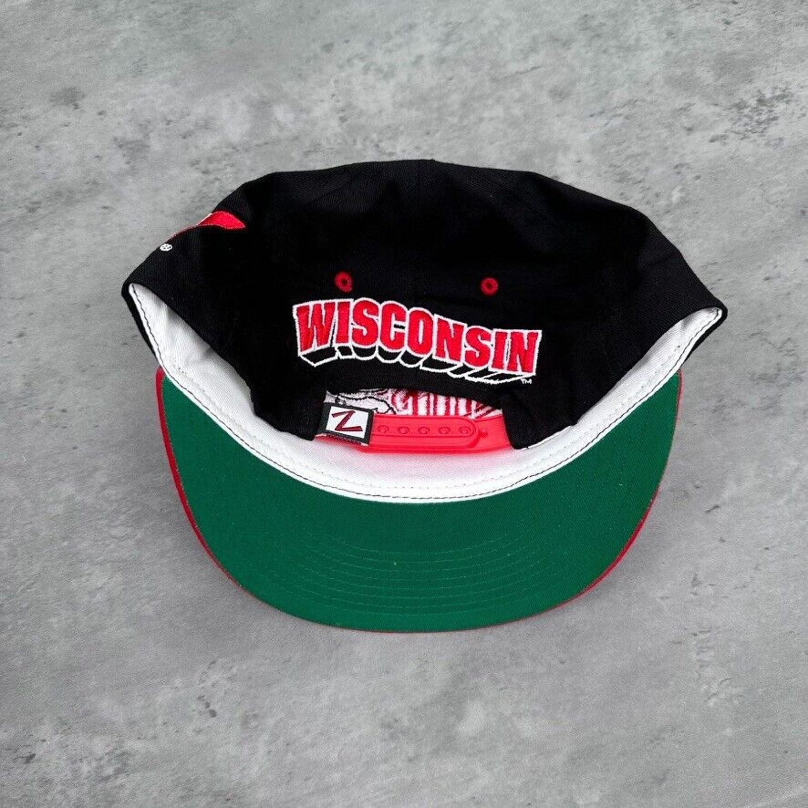 Vintage × Zephyr Vintage Zephyr University Wisconsin Badgers 2 Tone Wave Hat Size ONE SIZE - 5 Thumbnail