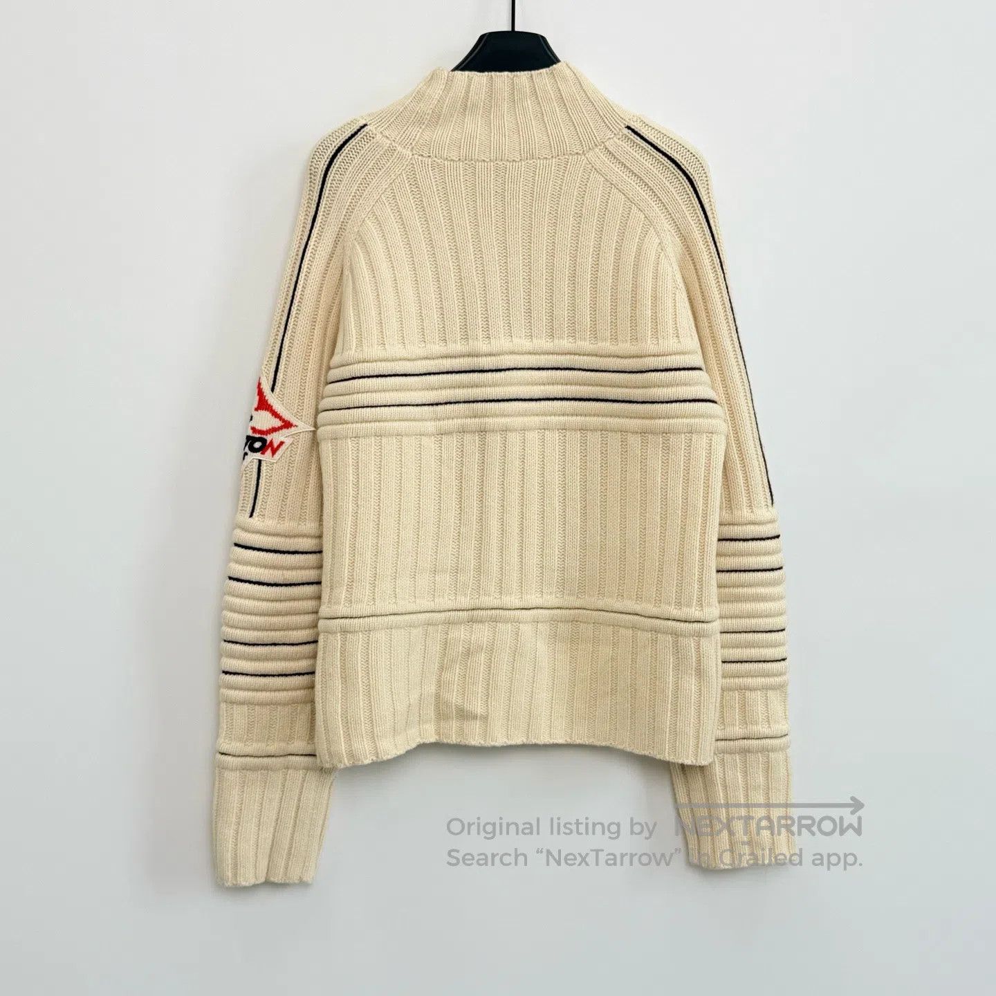 Louis Vuitton Louis Vuitton Embroidered Striped High Neck Long Sleeve Kn Size US M / EU 48-50 / 2 - 3 Thumbnail