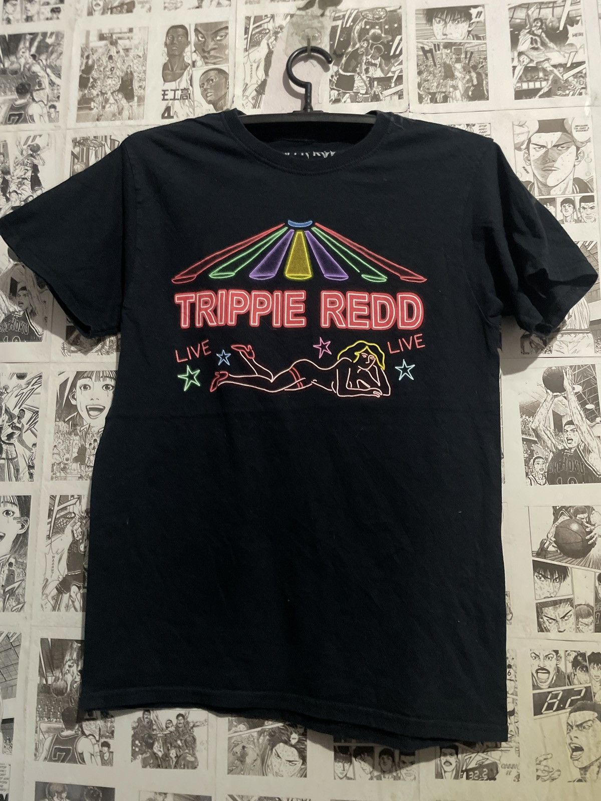 Band Tees × Japanese Brand Trippie Redd Live Logo ShirtAdult Black Double Sided Rap Tee Size US S / EU 44-46 / 1 - 1 Thumbnail