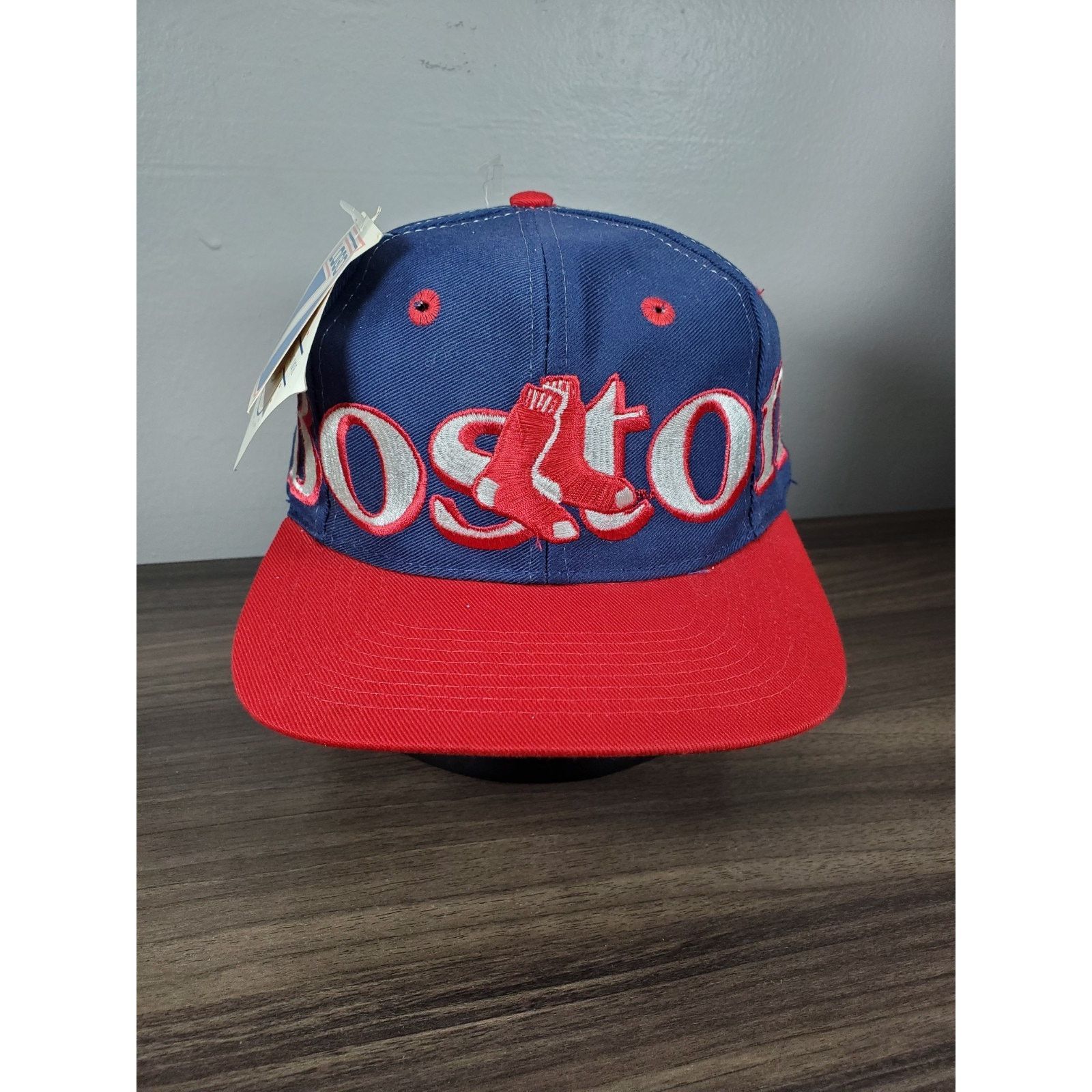 Logo 7 × MLB × Vintage Boston Red Sox Logo 7 Hat Snapback Cap Spellout Wrap Around Size ONE SIZE - 2 Thumbnail