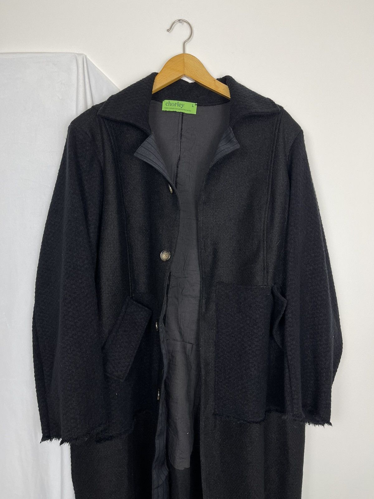 Chorley Oversized Patched wool long overcoat Size US L / EU 52-54 / 3 - 2 Thumbnail