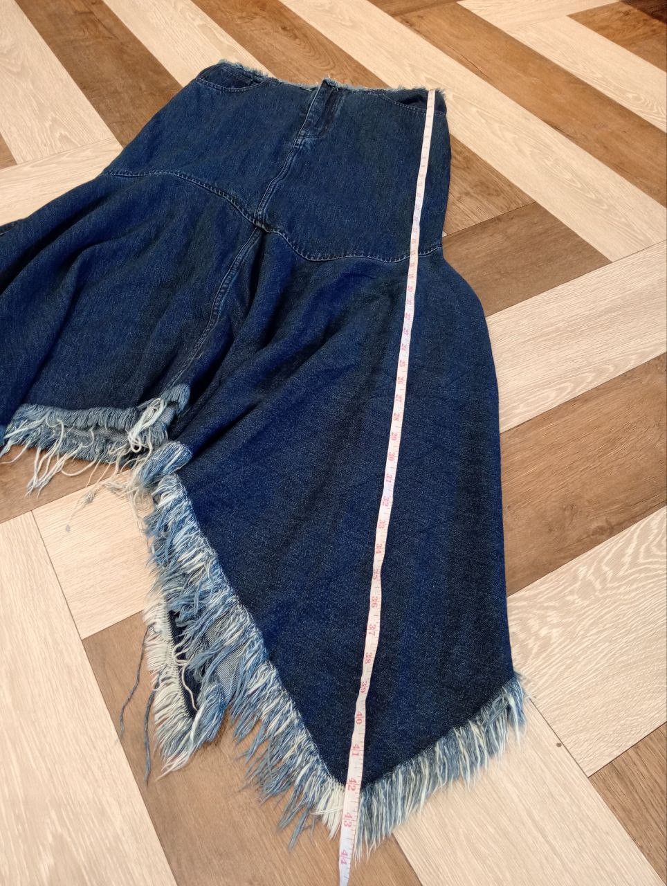 Marques'Almeida MARQUES ALMEIDA INDIGO DENIM ASYMMETRIC SKIRT Size 27" / US 4 / IT 40 - 22 Thumbnail