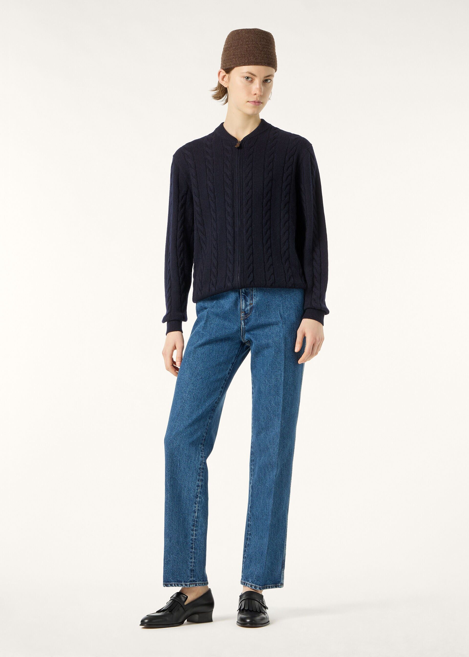Loro Piana os11x0326 FAQ9055 Cedar Cardigan in Blue Navy Size XS / US 0-2 / IT 36-38 - 2 Thumbnail
