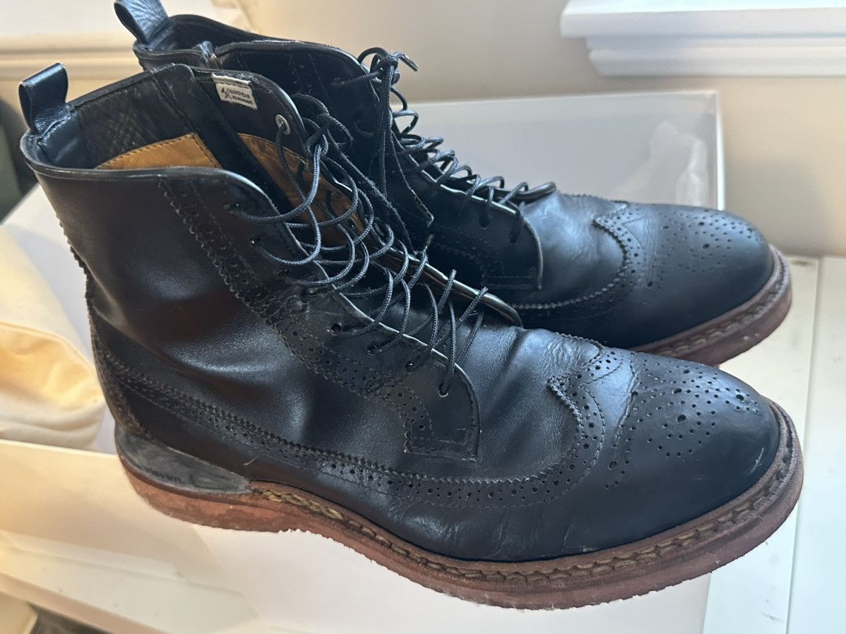 visvim patrician suede-folk 9 ブラック