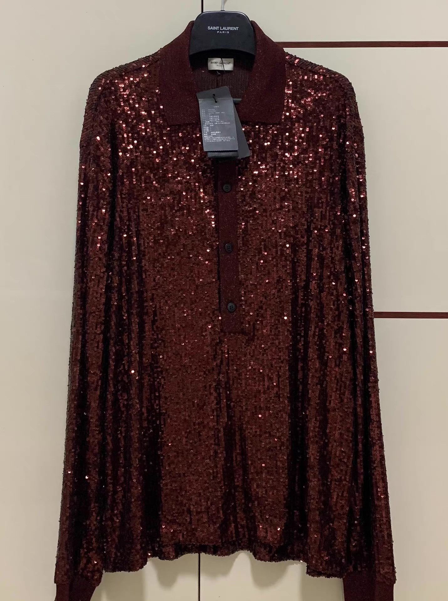 Saint Laurent Paris Saint Laurent SLP 21FW Red Scale Shirt Q12 Size US XL / EU 56 / 4 - 1 Thumbnail