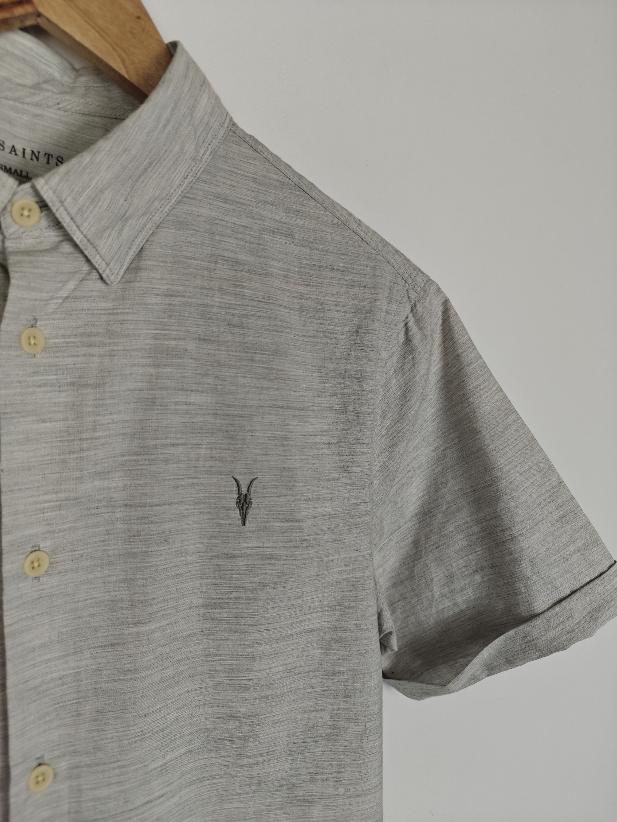 Allsaints Allsaints Avila SS Shirt Small Logo Gray size S Size US S / EU 44-46 / 1 - 4 Thumbnail