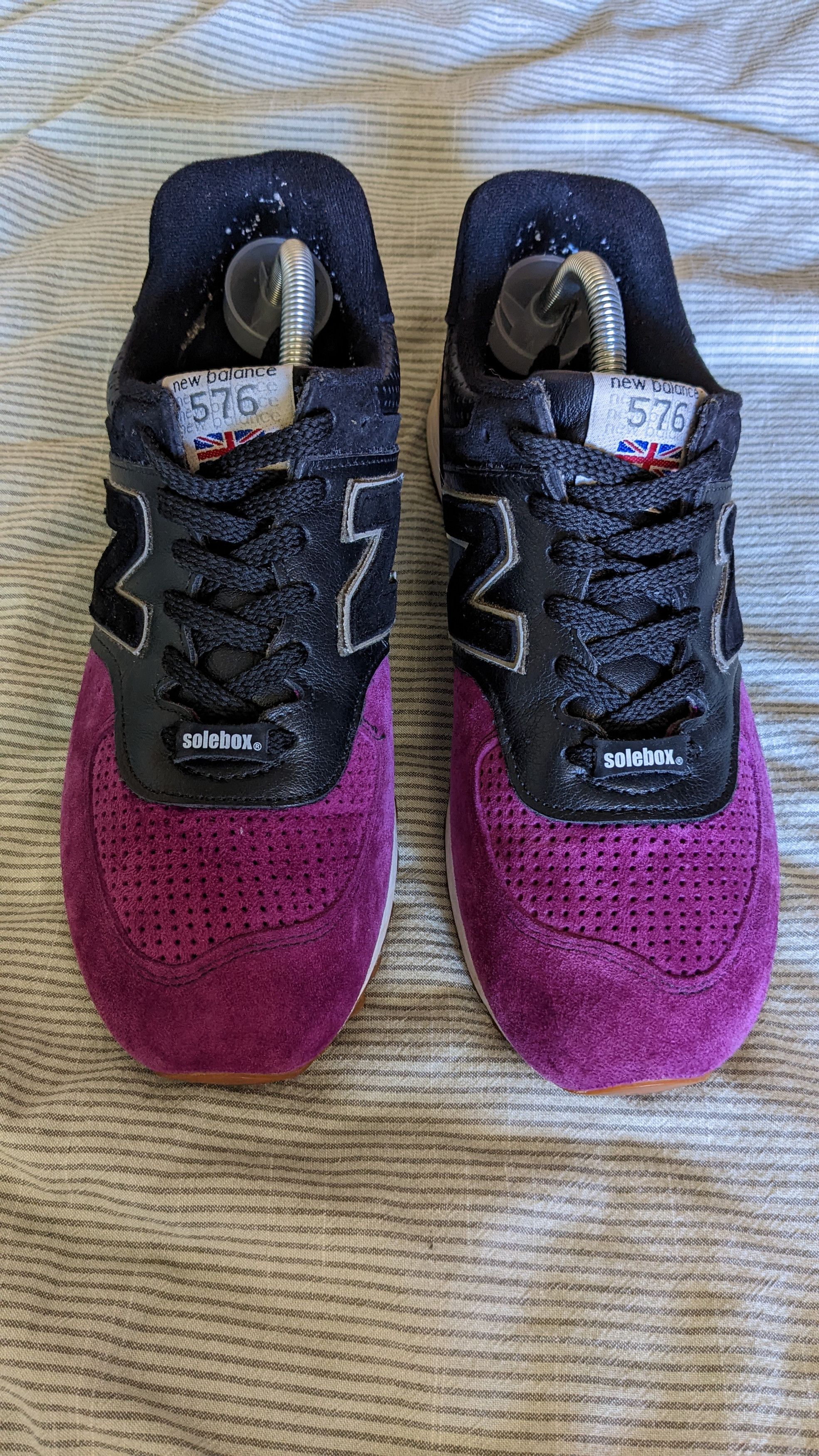 New Balance X Solebox 576 "Purple Devil" M576BPW Size US 8 / EU 41 - 1 Thumbnail