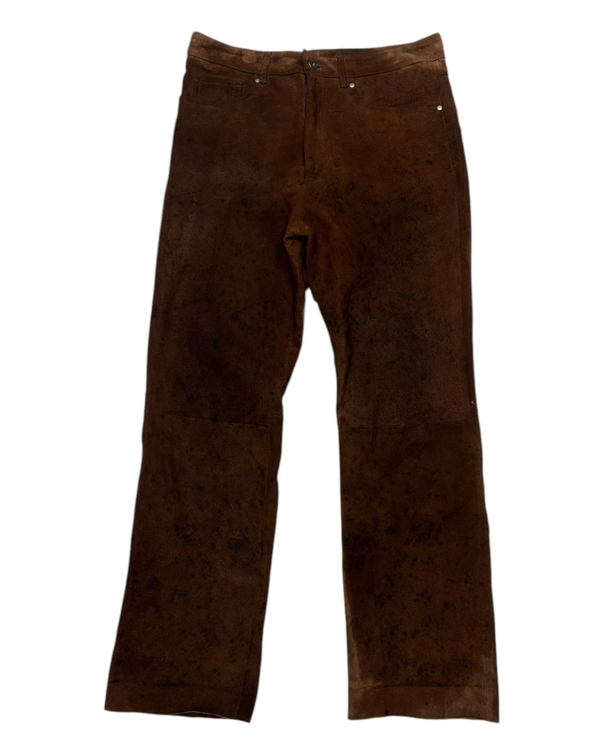 Genuine Leather Vintage Monsieur Nicole Cowhide Leather Pants Cowboy Size US 30 / EU 46 - 3 Thumbnail