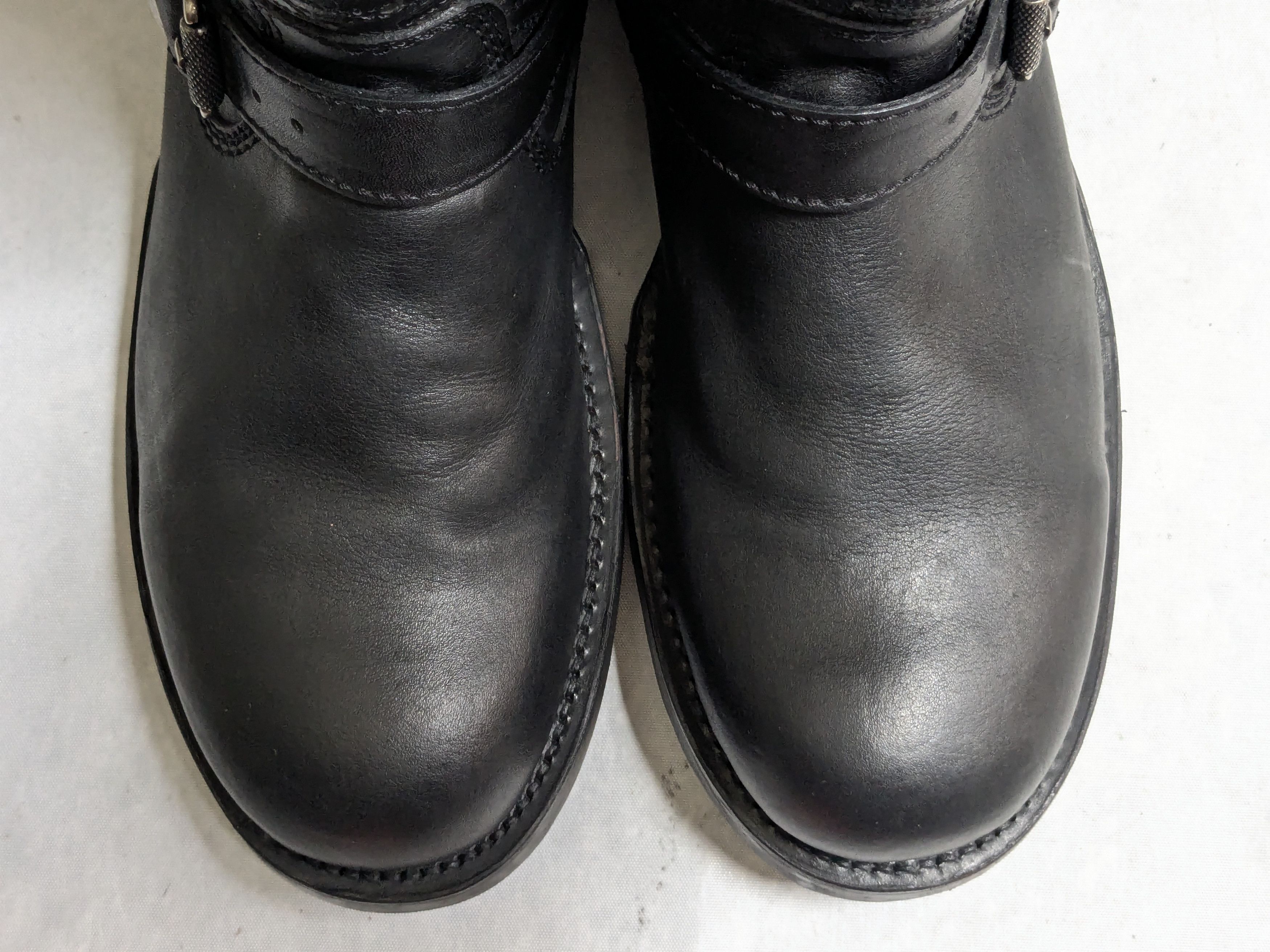 Frye Frye Engineer Boots Black Leather 8 D Buckle Size US 8 / EU 41 - 2 Thumbnail