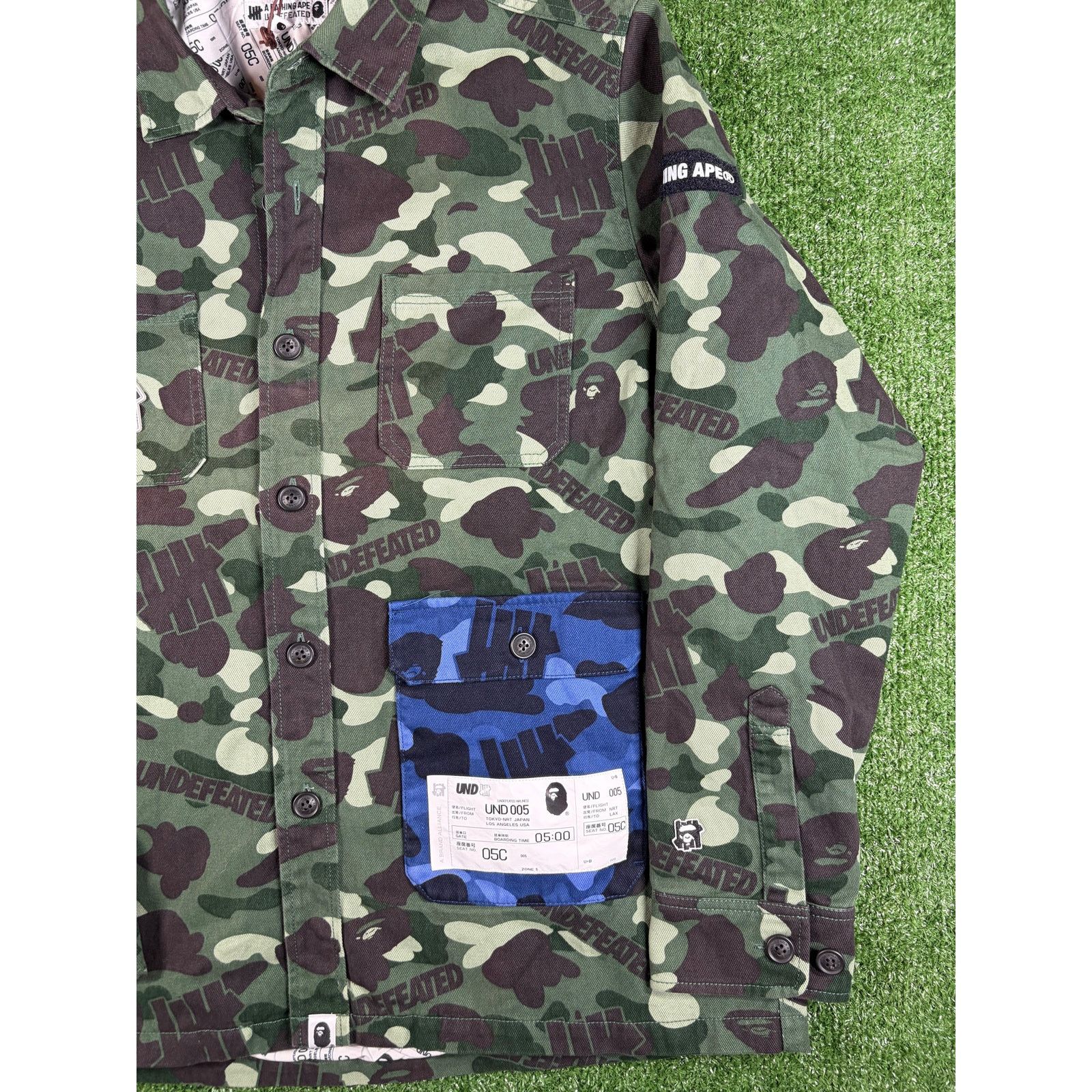 Bape BAPE X Undefeated Color Camo Flannel Jacket Size Large Size US L / EU 52-54 / 3 - 10 Thumbnail