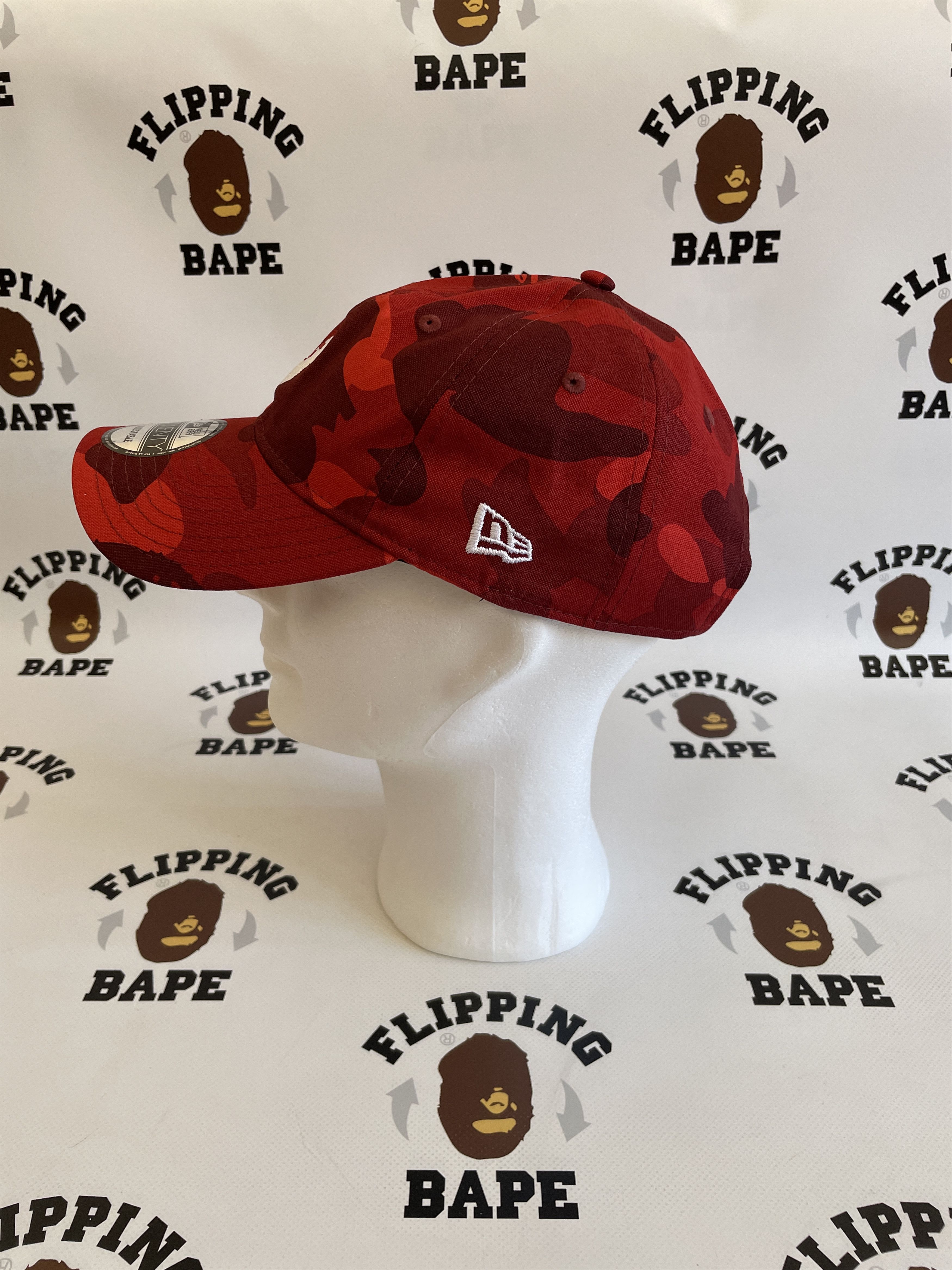 Bape BAPE NEW ERA COLOR CAMO APE HEAD 9TWENTY CAP RED Size ONE SIZE - 2 Thumbnail