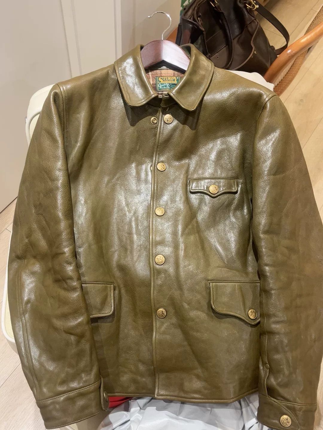 Other Tochigi Cowhide Conductor Leather Jacket Size US M / EU 48-50 / 2 - 1 Thumbnail