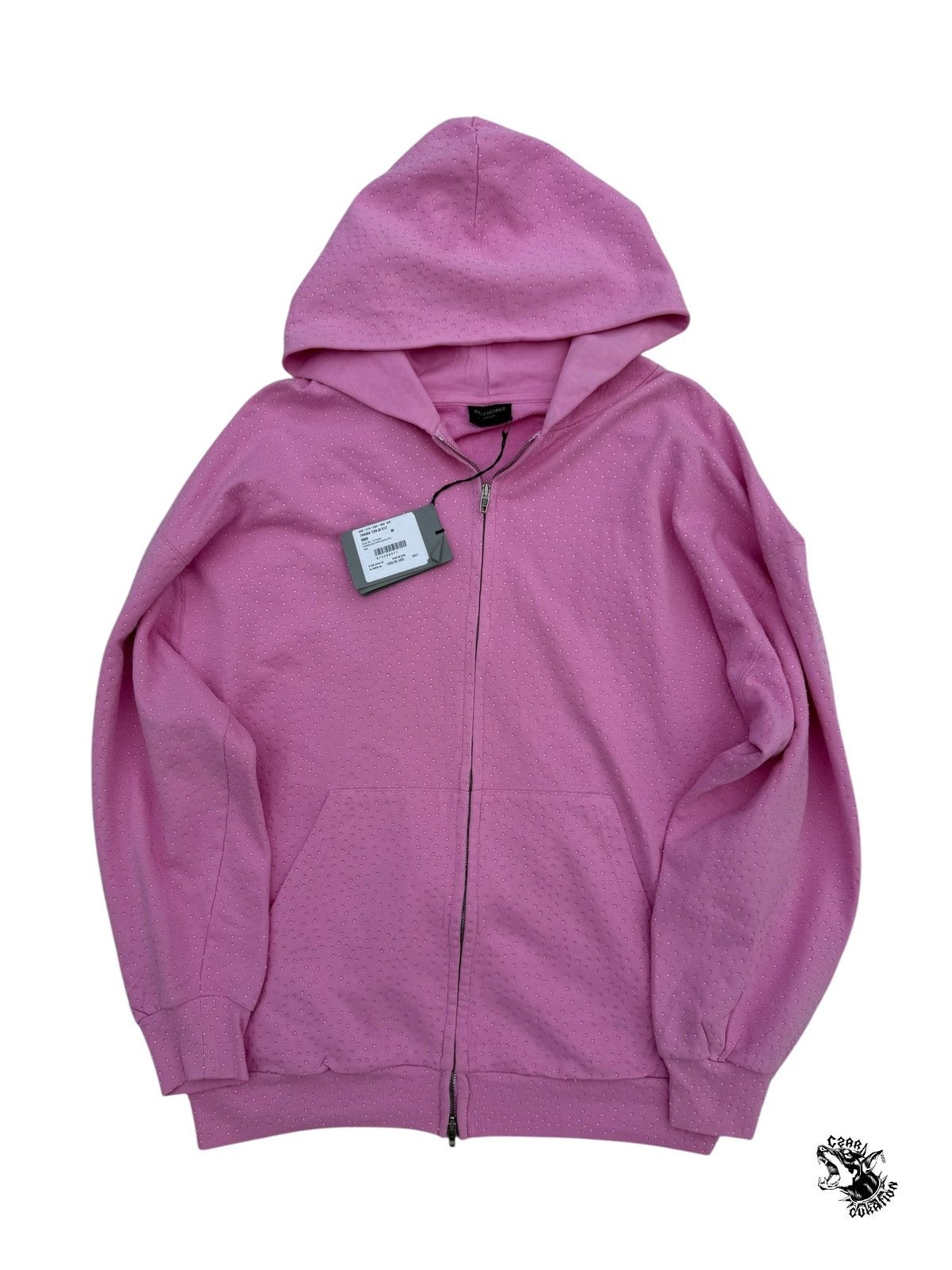 トップス Balenciaga 23ss zip-up Hoodie Pink Balenciaga Balenciaga 23SS Pink Zip-Up Sweatshirt - dmc | Grailed