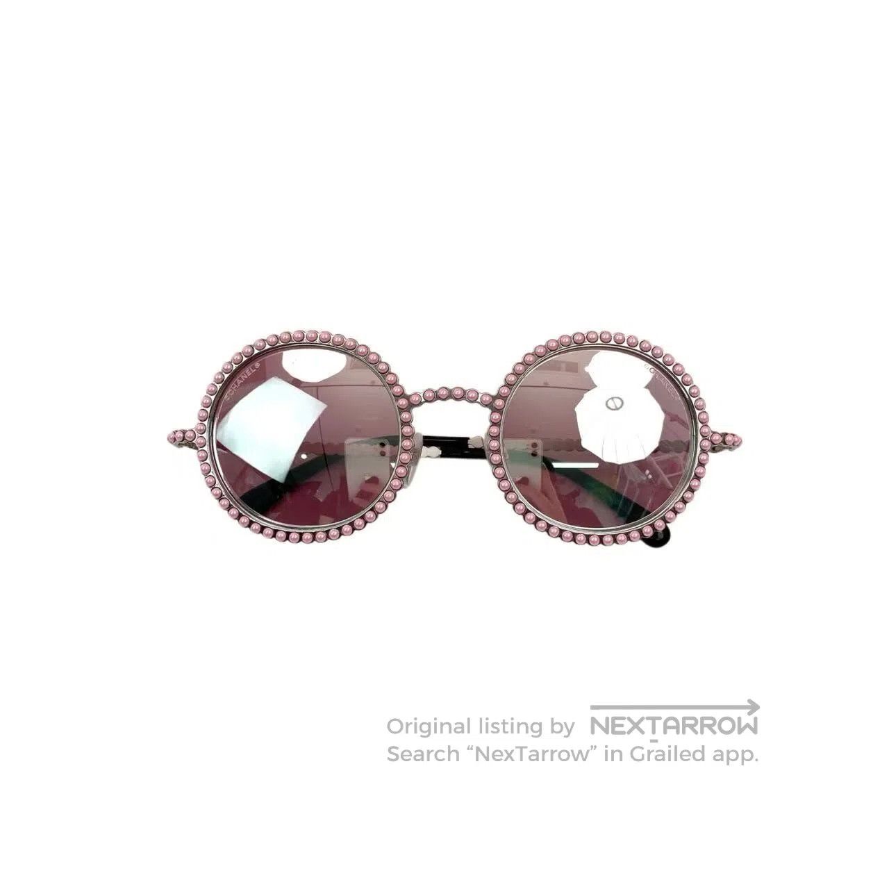 Chanel Chanel Pink pearl sunglasses| Size ONE SIZE - 1 Thumbnail