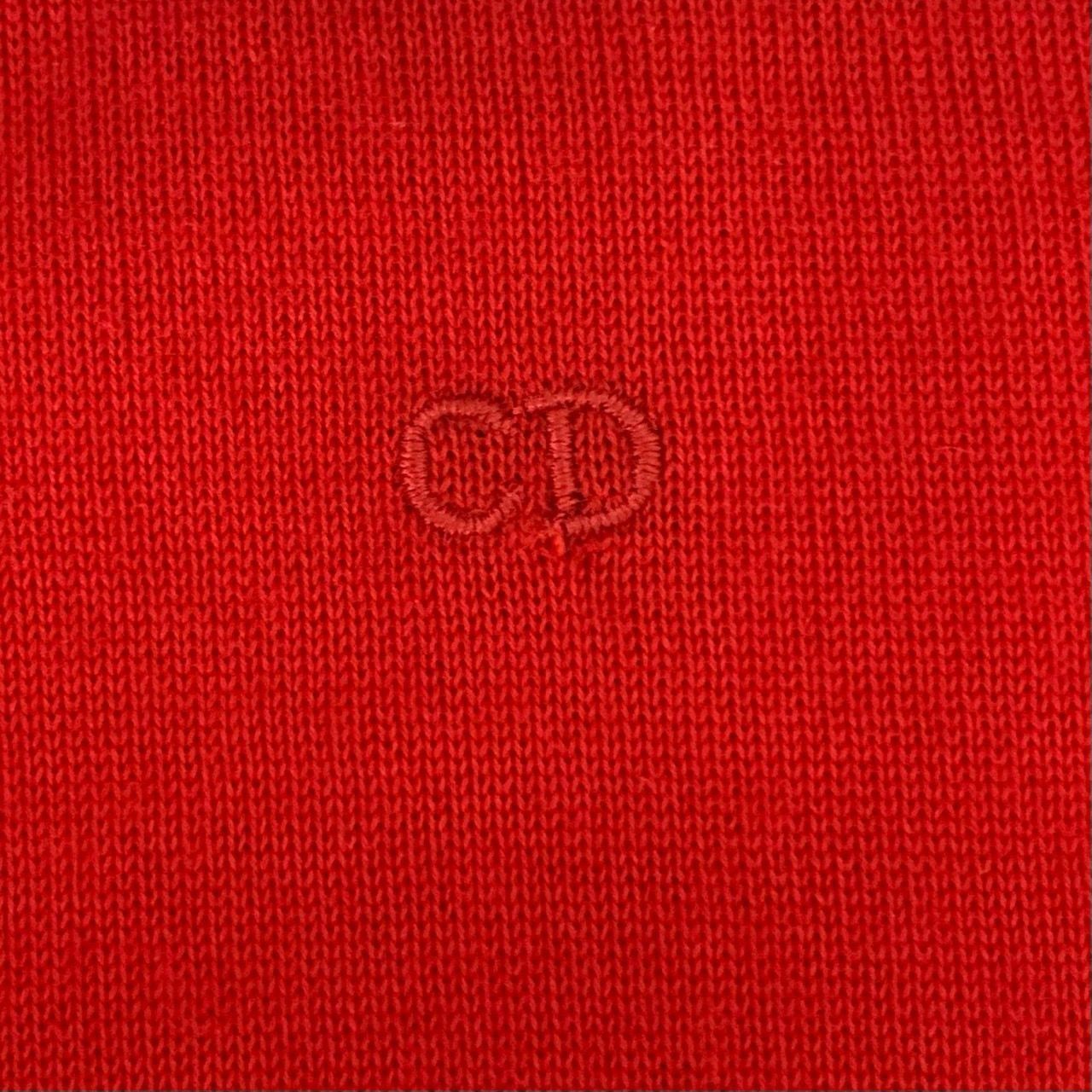 Dior Dior Red Logo Embroidered High-Neck Cashmere Knit Sweater (S Size M / US 6-8 / IT 42-44 - 5 Thumbnail
