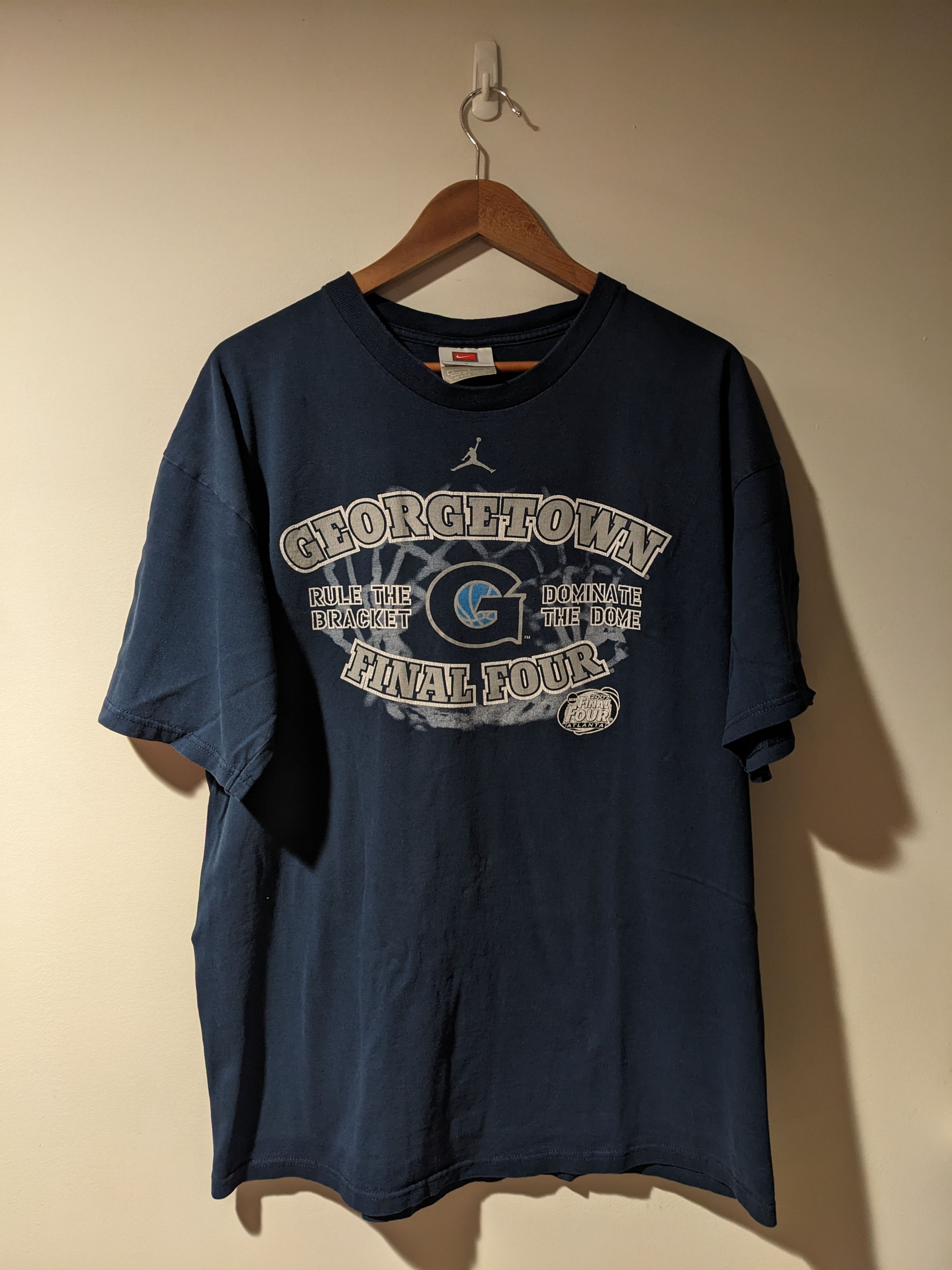 NCAA Vintage 2007 Georgetown Bull Dogs Final Four Atlanta T-Shirt Size US L / EU 52-54 / 3 - 1 Thumbnail
