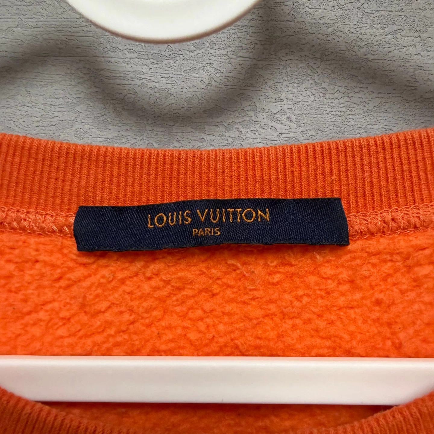 Louis Vuitton Louis Vuitton (LV) Orange flocked monogram sweatshirt Size US L / EU 52-54 / 3 - 5 Thumbnail