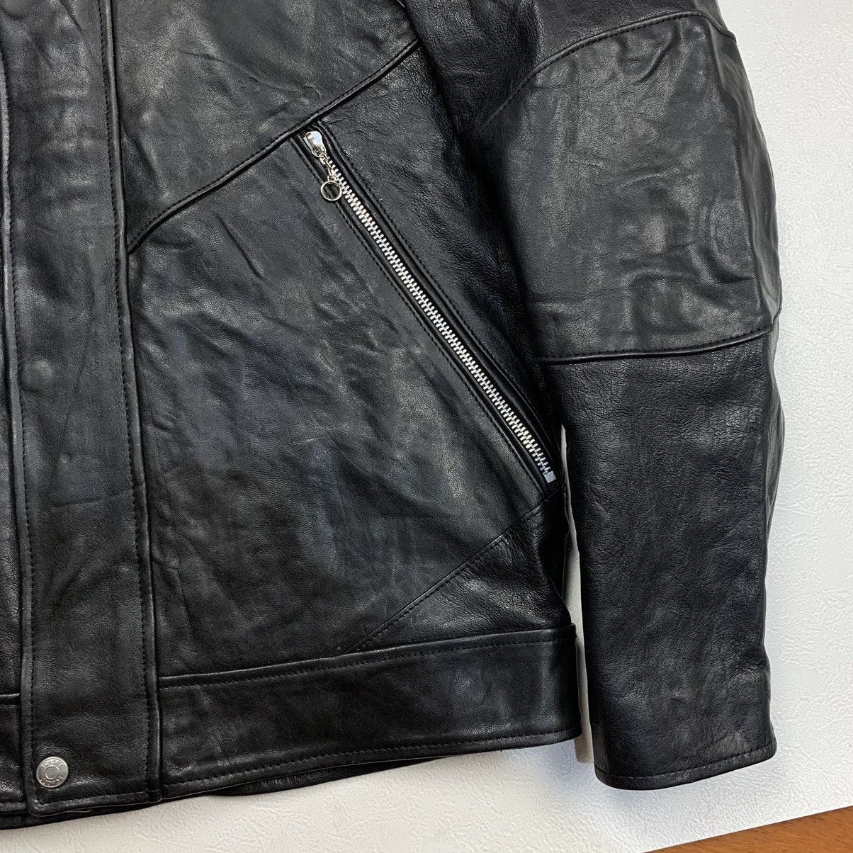 RRL Ralph Lauren × Schott Schott Hooded bikers leather jacket Size US M / EU 48-50 / 2 - 4 Thumbnail