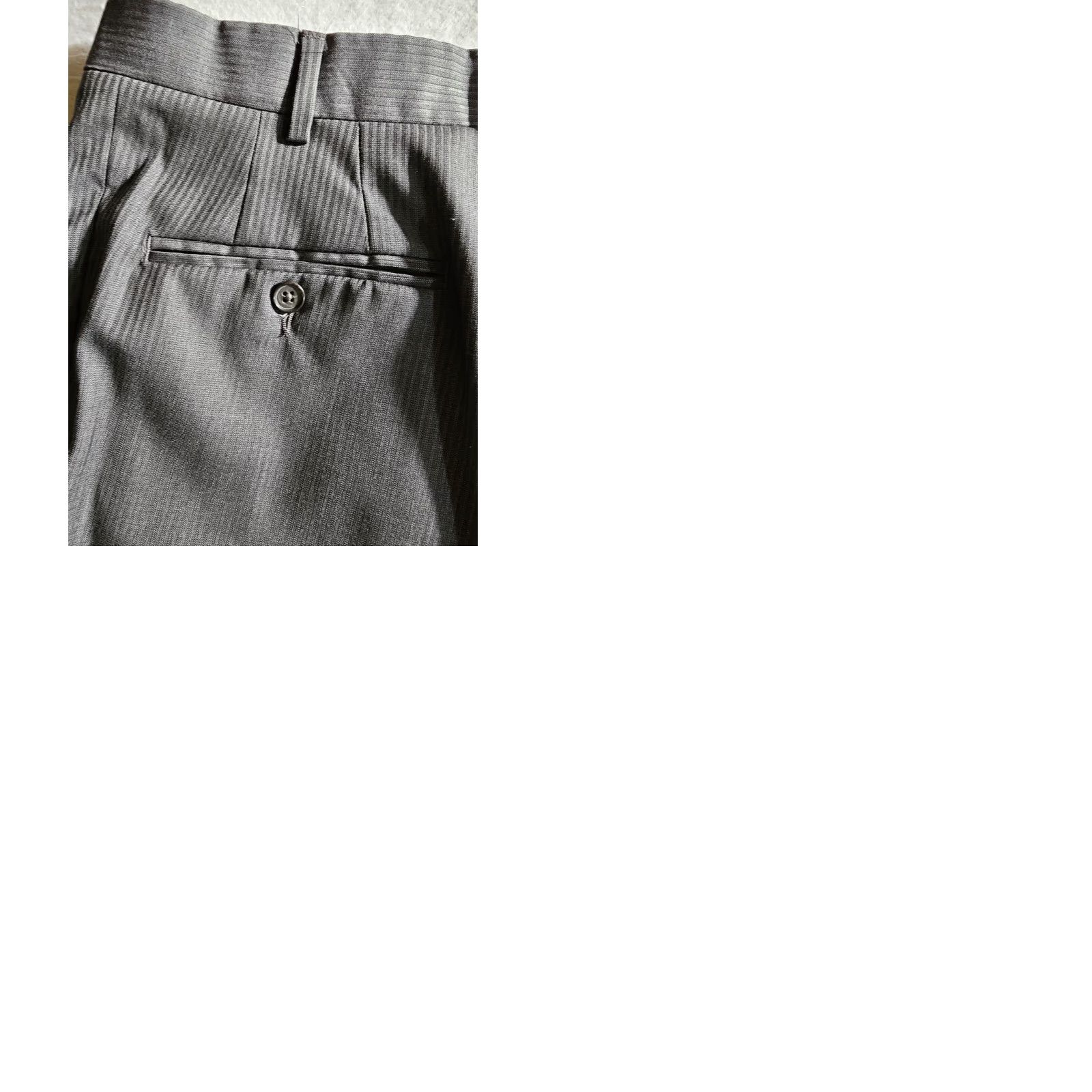 Cremieux Cremieux 2pc Suit Gray Pencil Stripe Wool 100% Wool Loro Piana Super 130s Sz 428L Pant 42L Jacket 2 Piece Regular Men Suit Dress Size 48R - 12 Thumbnail