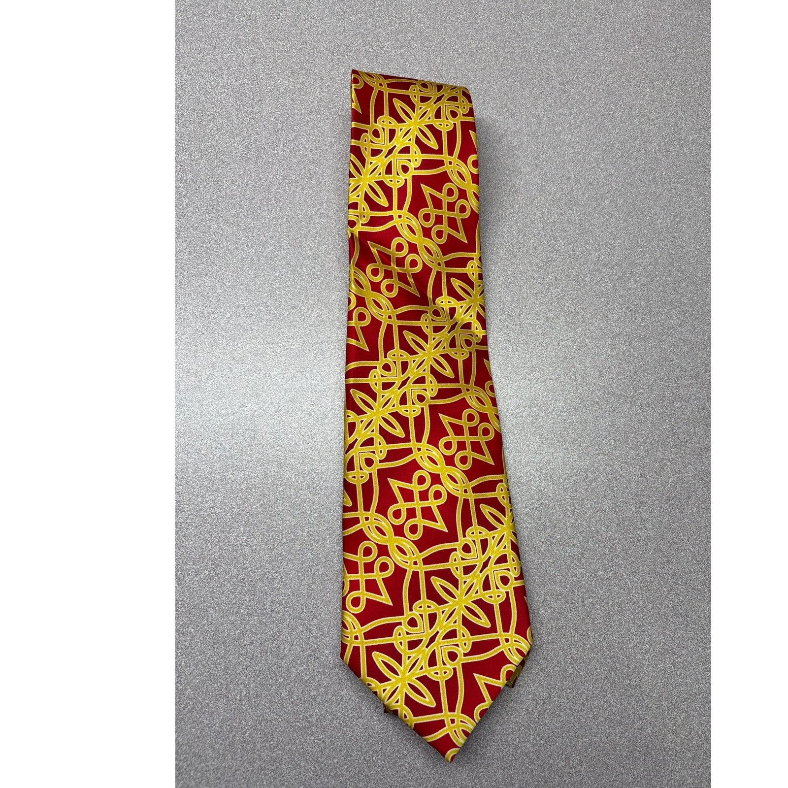 Other SetaZone Red and Yellow Silk Tie Size ONE SIZE - 1 Thumbnail