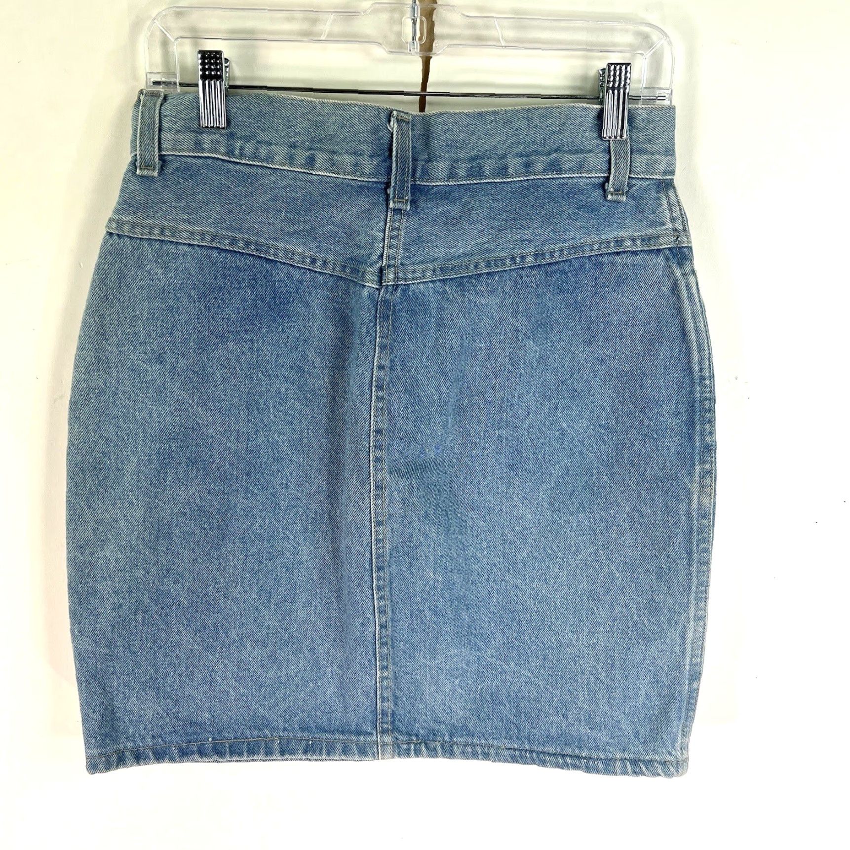 Denime Vintage Stuffed Shirts Denim A-Line Jeans Skirt Womens Size 11/12 Blue Denim Cotton Blue White Size XL / US 12-14 / IT 48-50 - 5 Thumbnail