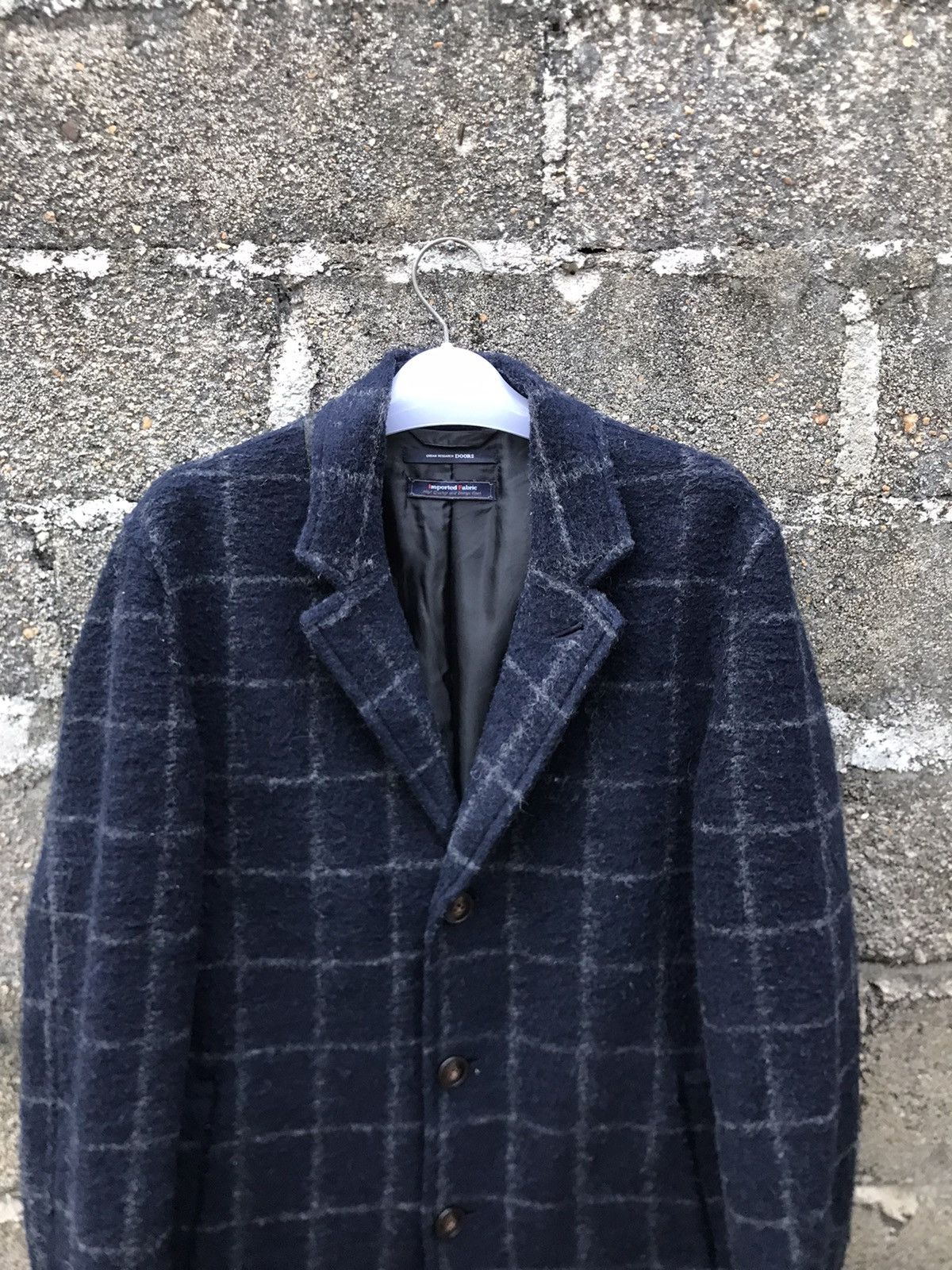 URBAN RESEARCH DOORS 🌟Urban Research Doors Flannel Wool Long Coat Size US M / EU 48-50 / 2 - 5 Thumbnail
