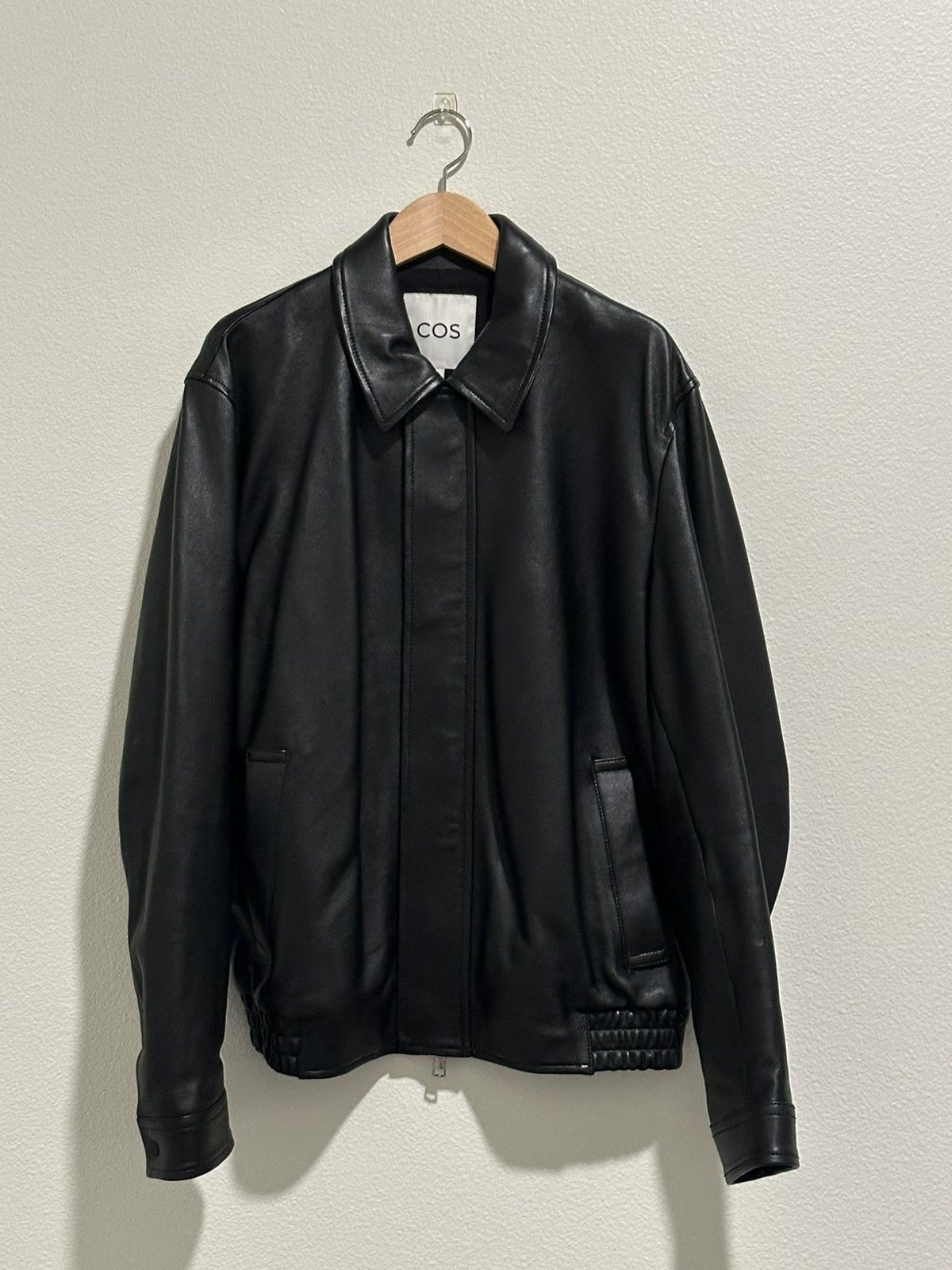 Cos Cos FW23 Leather Blouson Zipped Jacket Size Large Size US L / EU 52-54 / 3 - 5 Thumbnail