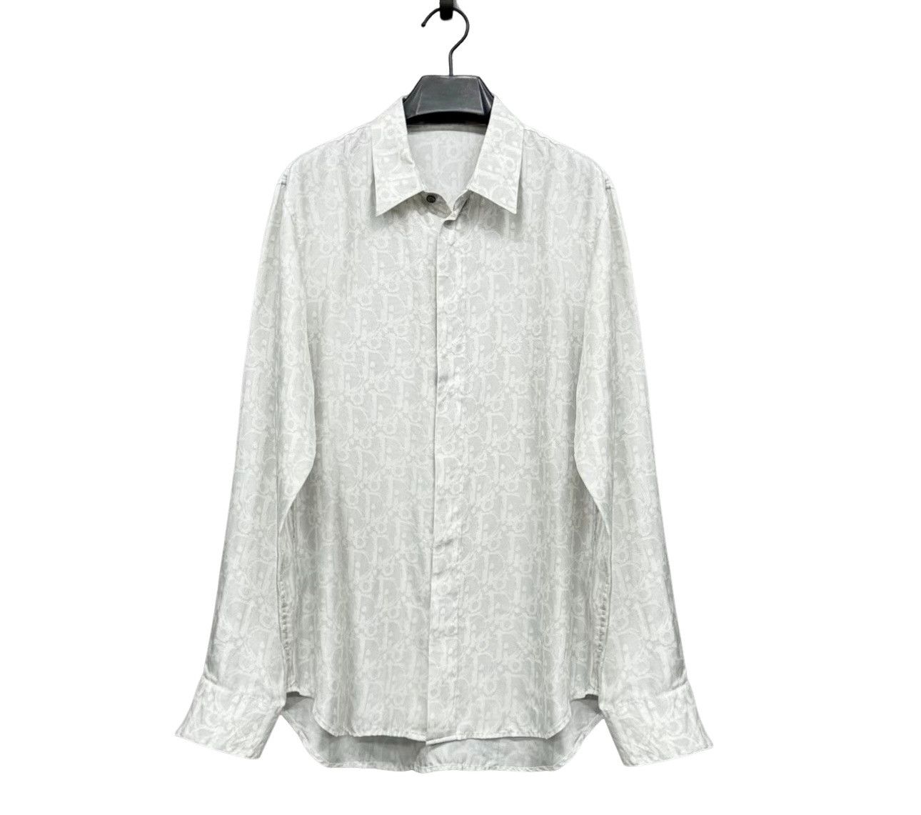Dior Dior Oblique Silk Logo Shirt 40 Size US M / EU 48-50 / 2 - 1 Thumbnail