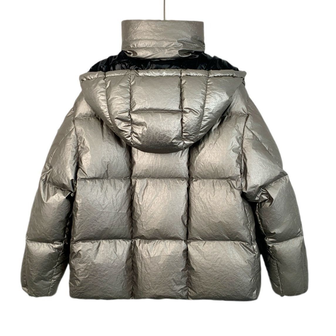 Moncler Moncler Silver Parana Quilted Down Jacket Hooded Zipper Coat Size XS / US 0-2 / IT 36-38 - 8 Thumbnail