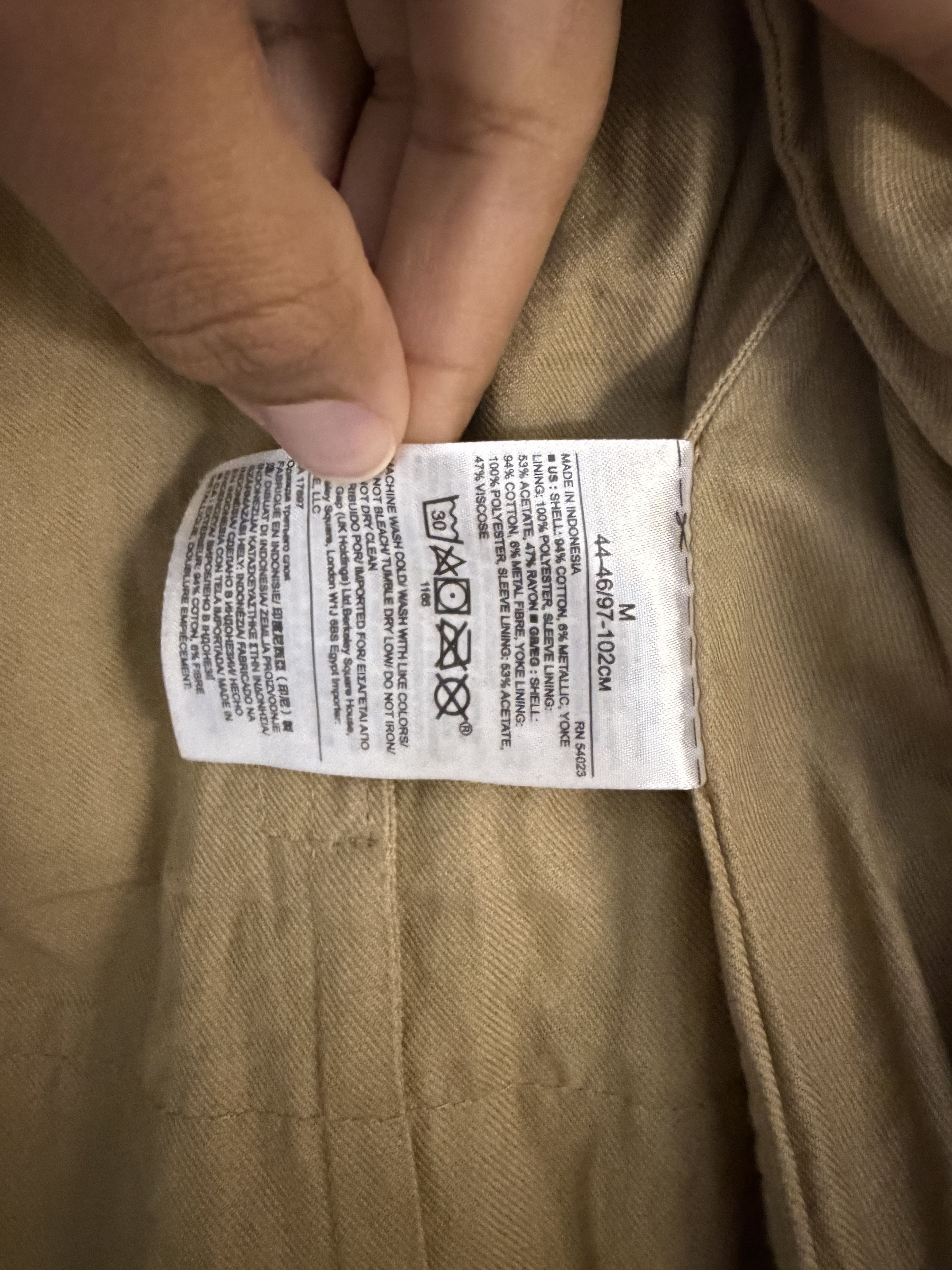 Banana Republic Banana Republic Collection Trench Coat Men's Khaki Medium Size US M / EU 48-50 / 2 - 5 Thumbnail