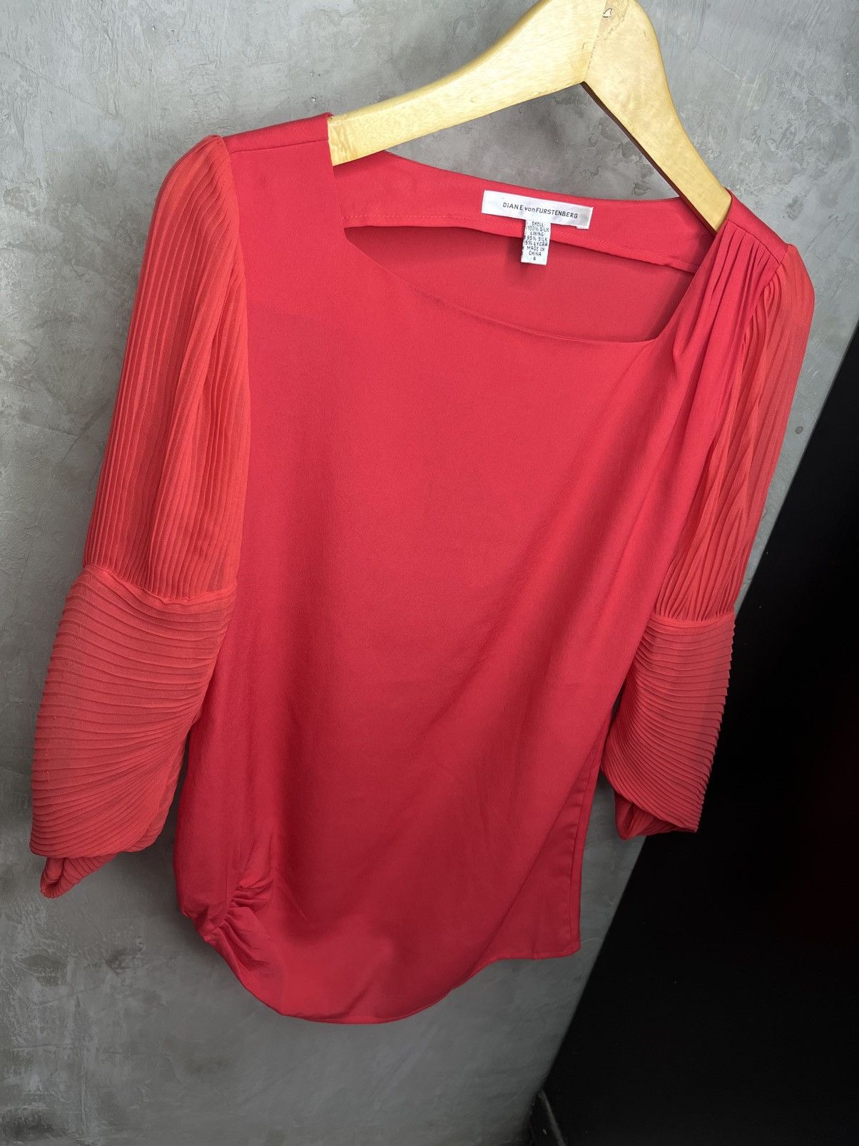 Diane von Furstenberg Vintage 90s Diane Von Fursternberg Asymetrical Pleated Size M / US 6-8 / IT 42-44 - 3 Thumbnail