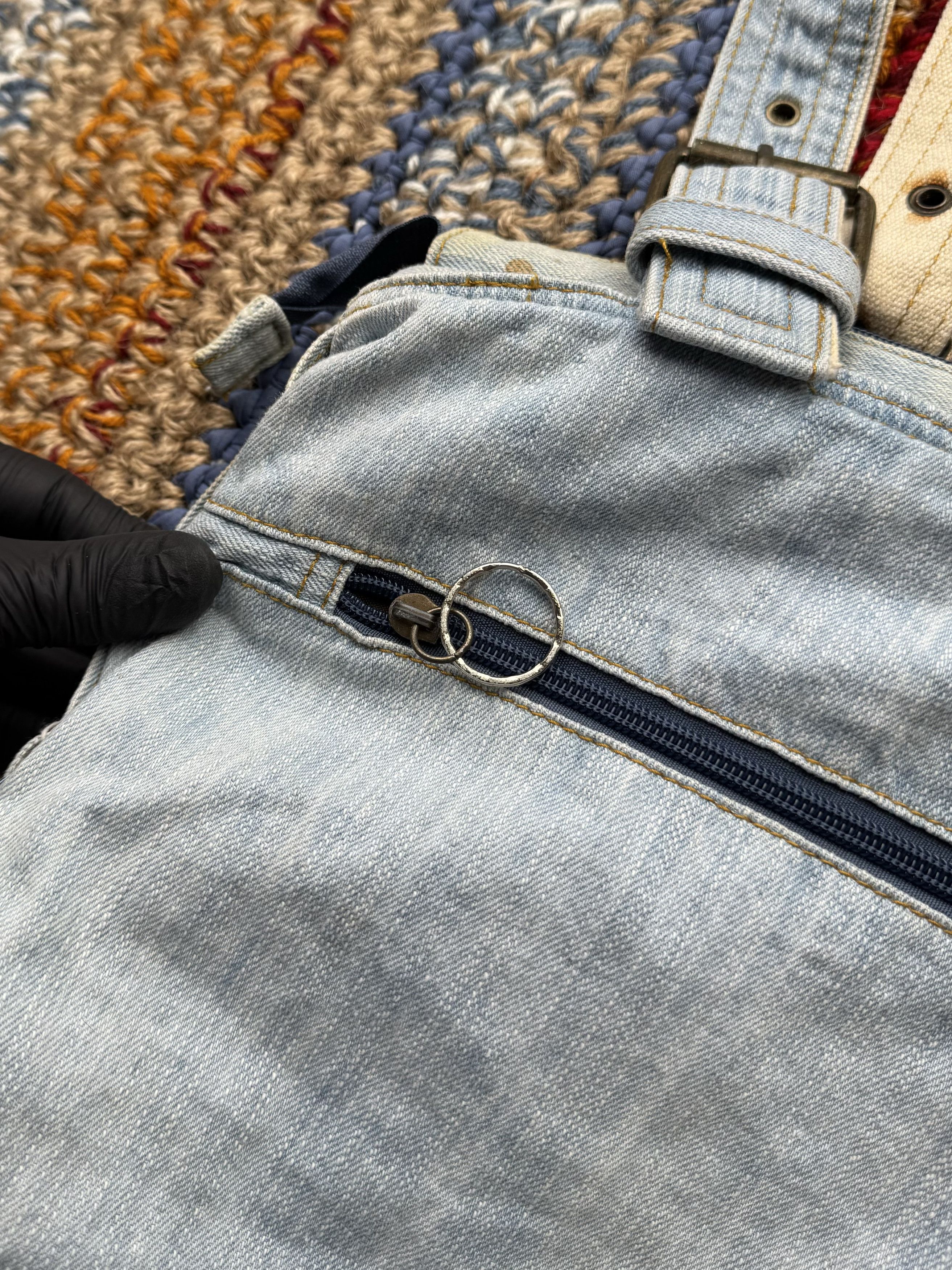 Japanese Brand Vintage Denim Bondage Bag (E4) Size ONE SIZE - 10 Thumbnail